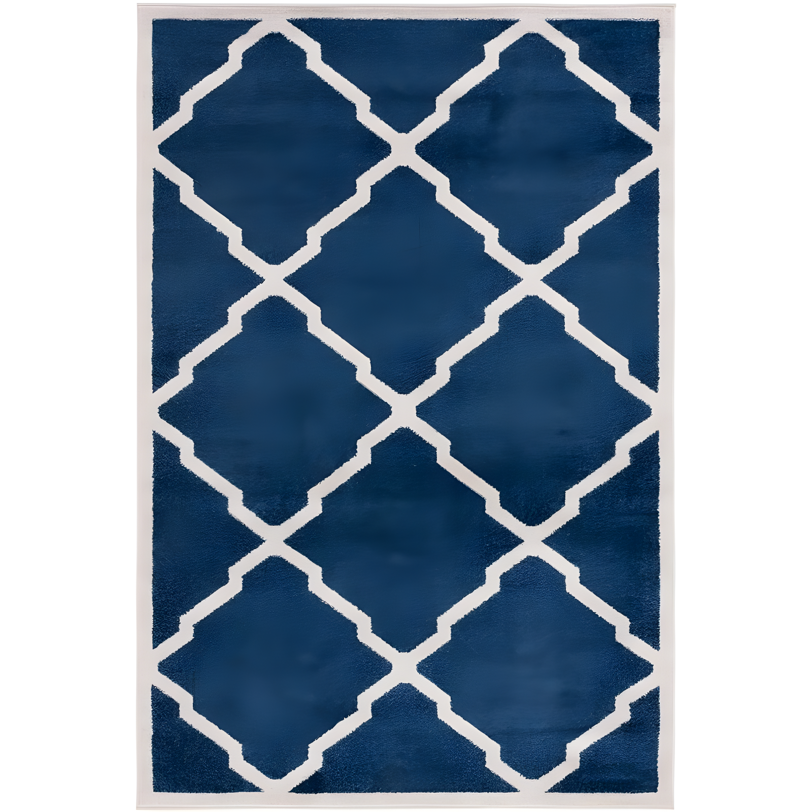 Amherst AMT421 Power Loomed Indoor Area Rug - Navy/Beige - 5'3"x8' - Safavieh