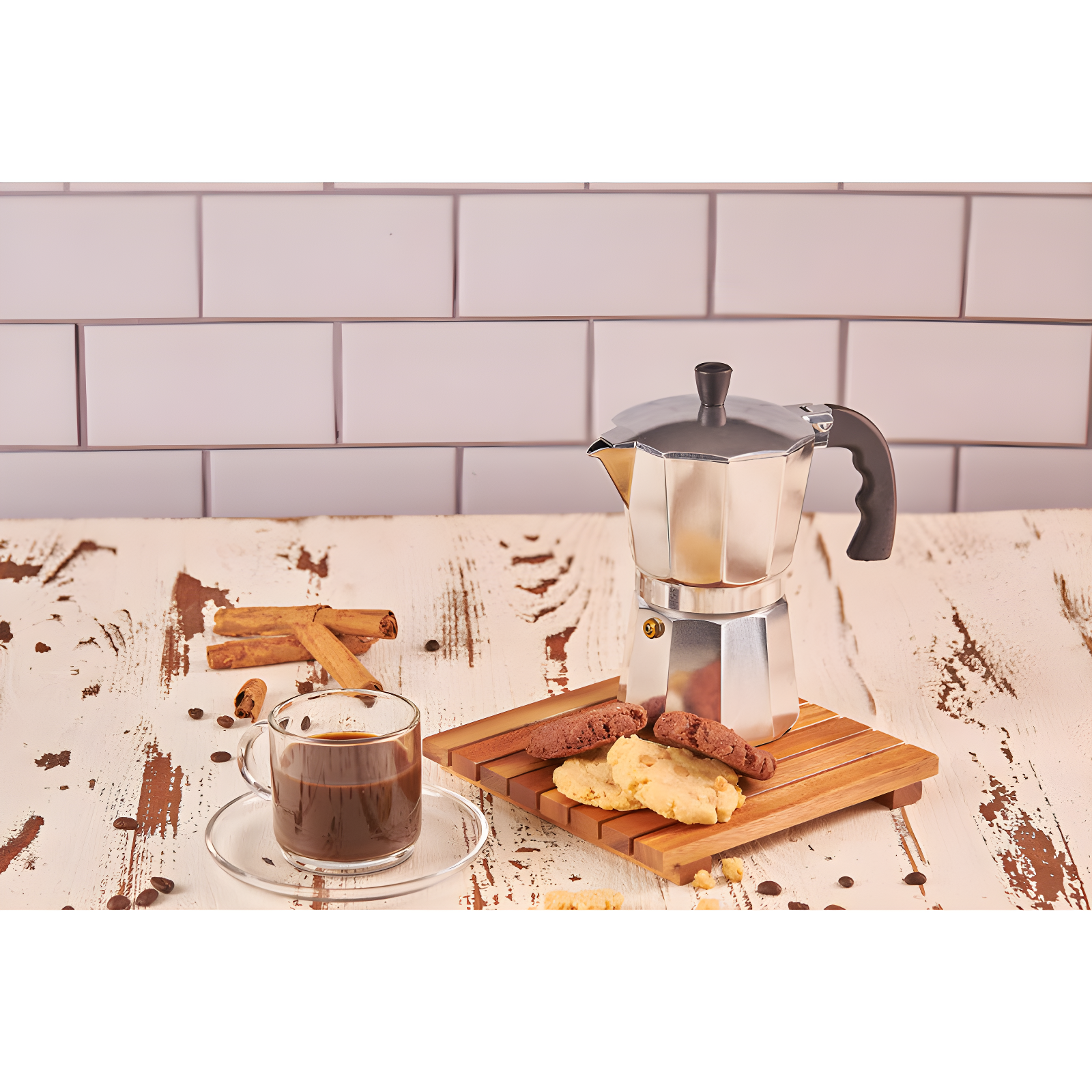 IMUSA Aluminum 6 Cup Coffeemaker In Silver