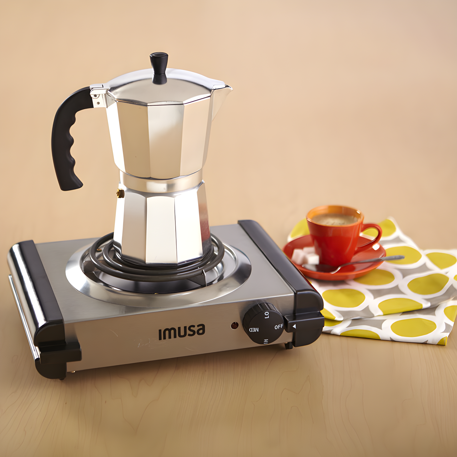 IMUSA Aluminum 6 Cup Coffeemaker In Silver