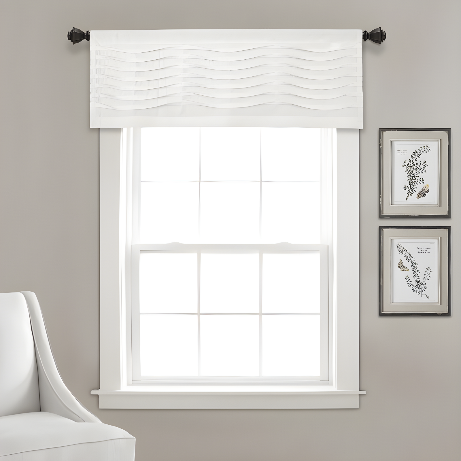 Lush Decor Tailored 52'' W Window Valance