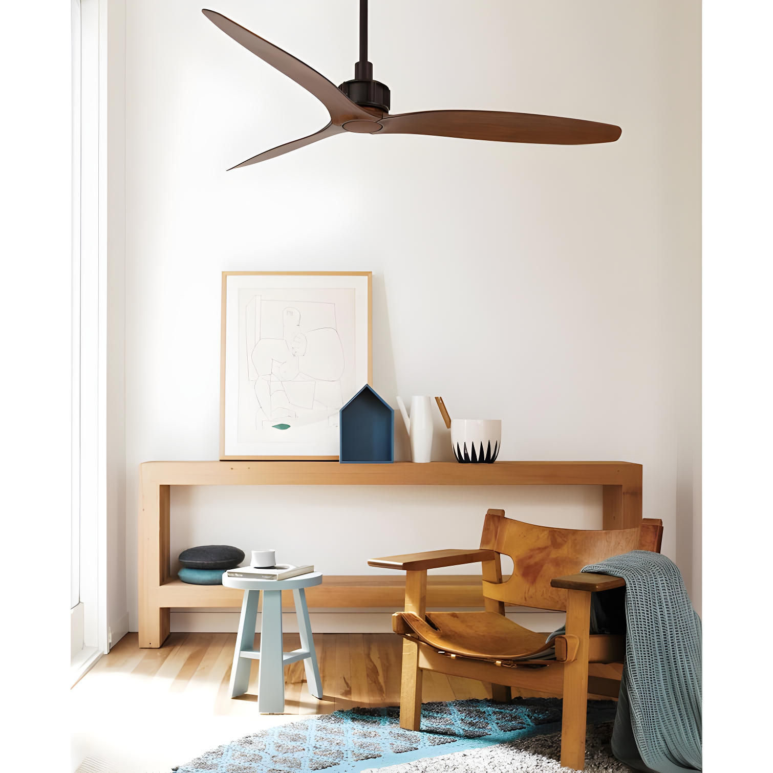 52" Zelda 3 - Blade Standard Ceiling Fan with Remote Control