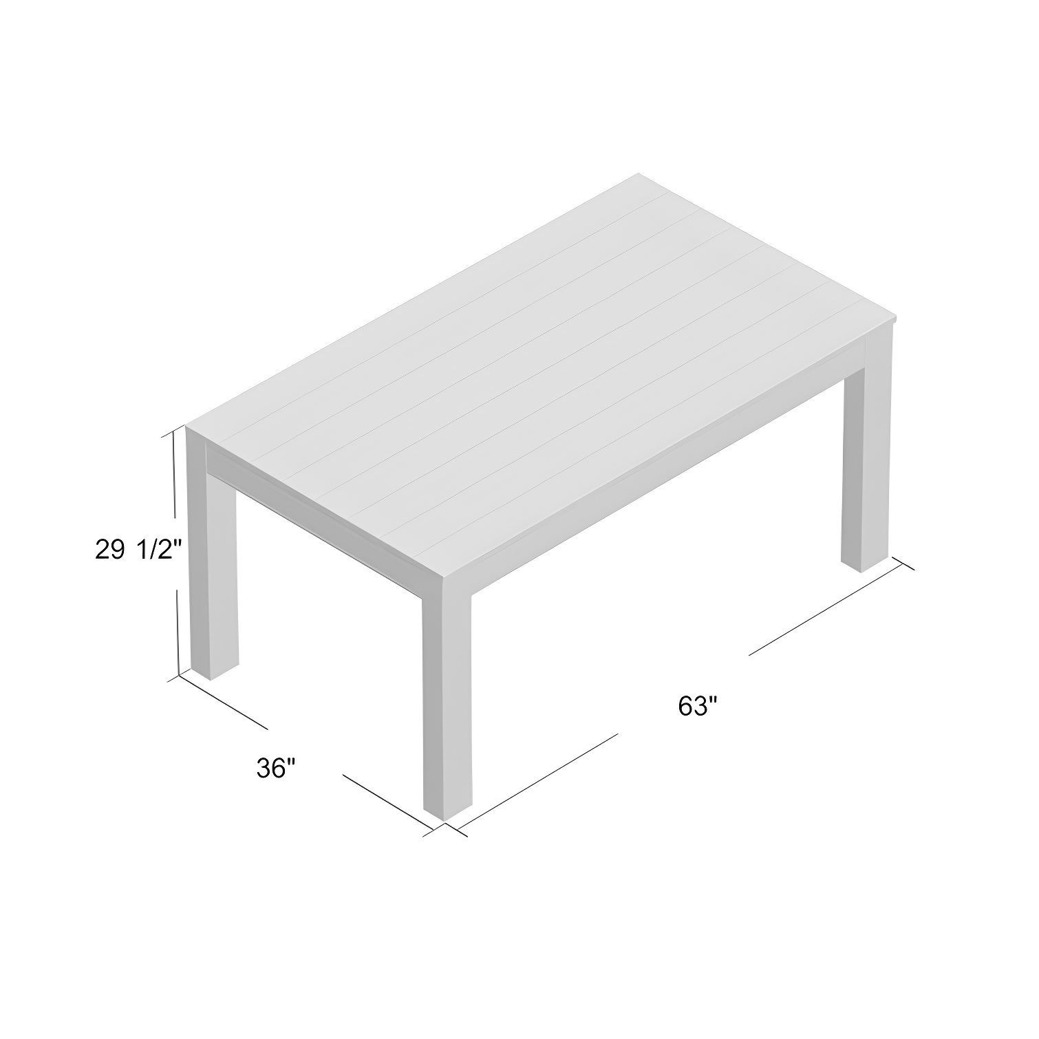 Montauk Pine Solid Wood Dining Table