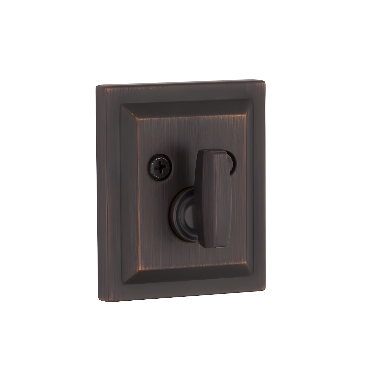 Baldwin 380SLB11PSMTCPRCAL Torrey Pines 380 Rectangular Low Profile Single Cylinder Deadbolt with SmartKey