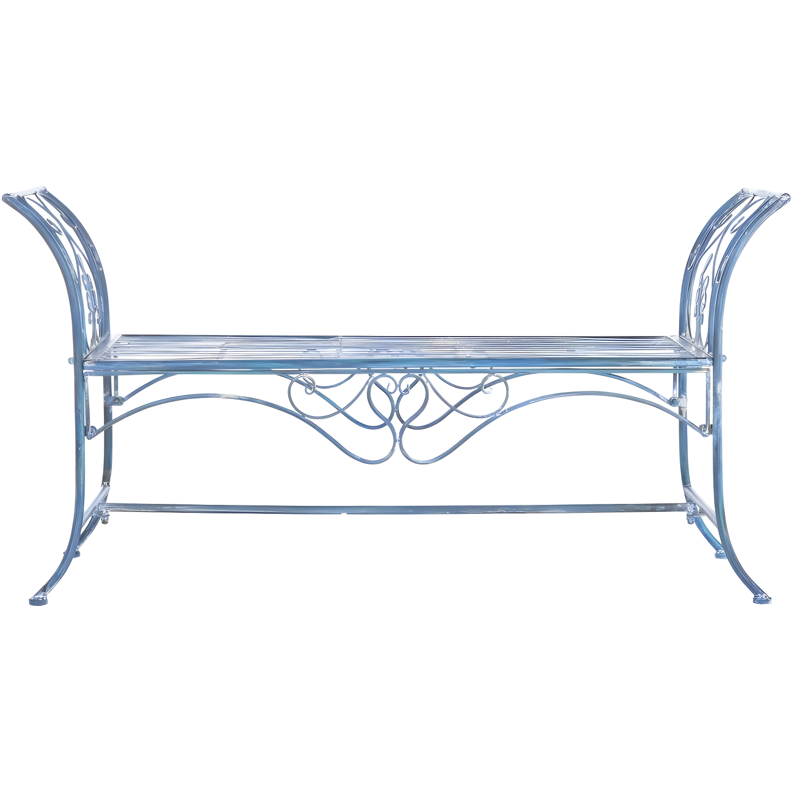 Adina Bench - Outdoor - PAT5016 - Mossy Blue - Safavieh