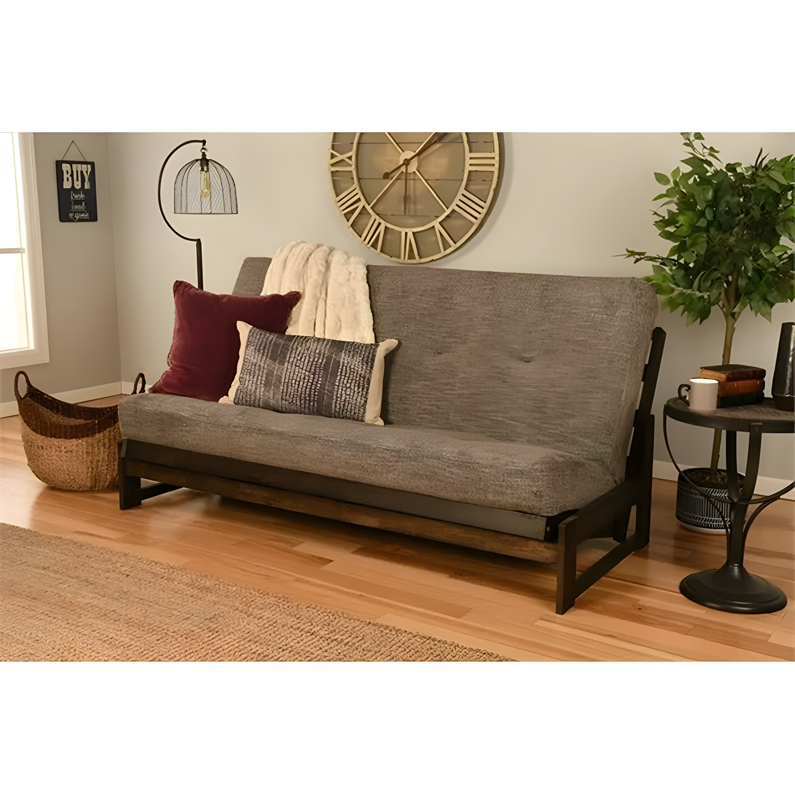 The Twillery Co.® Aviva 7" Cotton and Foam Full Size Futon Mattress, Frame Not Included