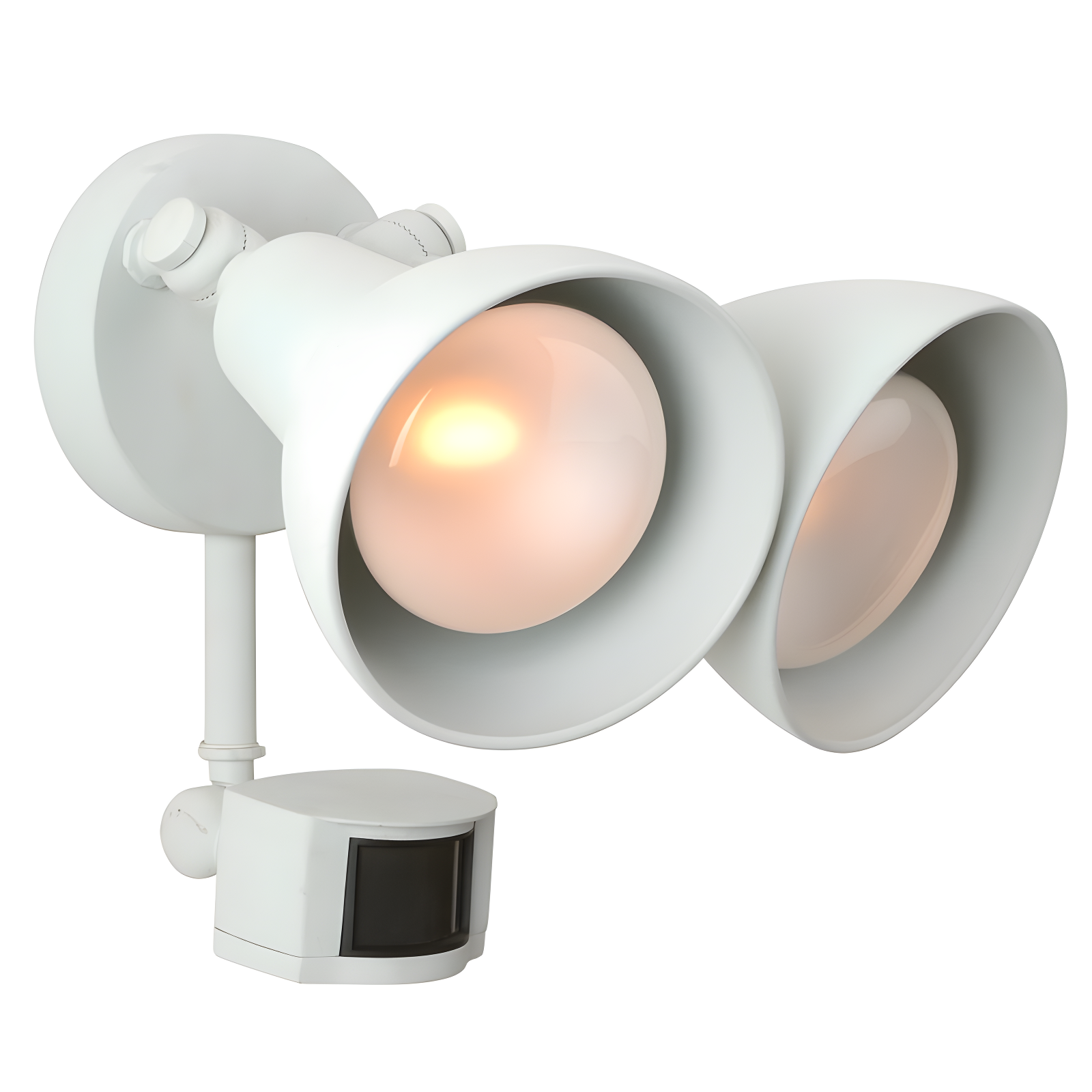 Craftmade 2 - Head Hardwired Outdoor Security Flood Light with Motion Sensor