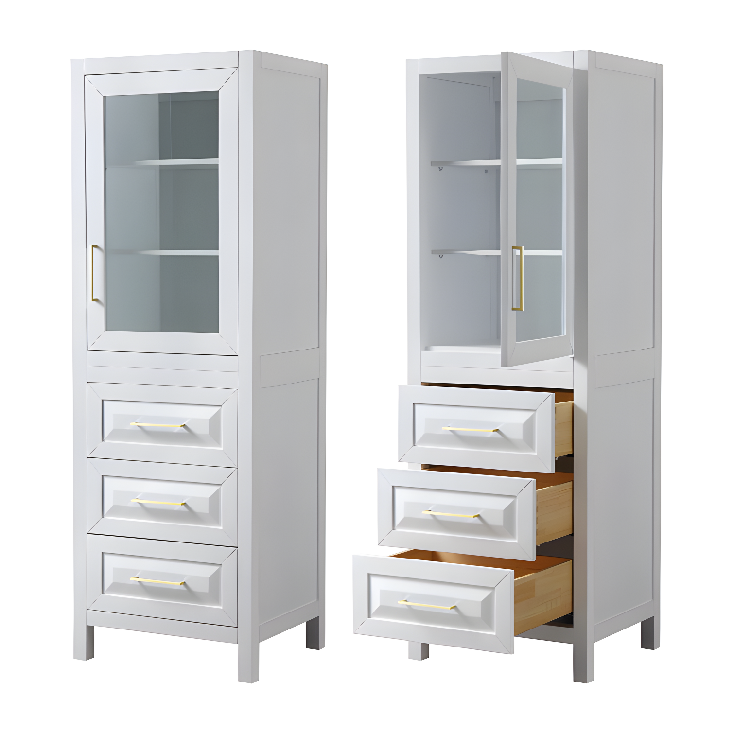 Daria Freestanding Linen Cabinet