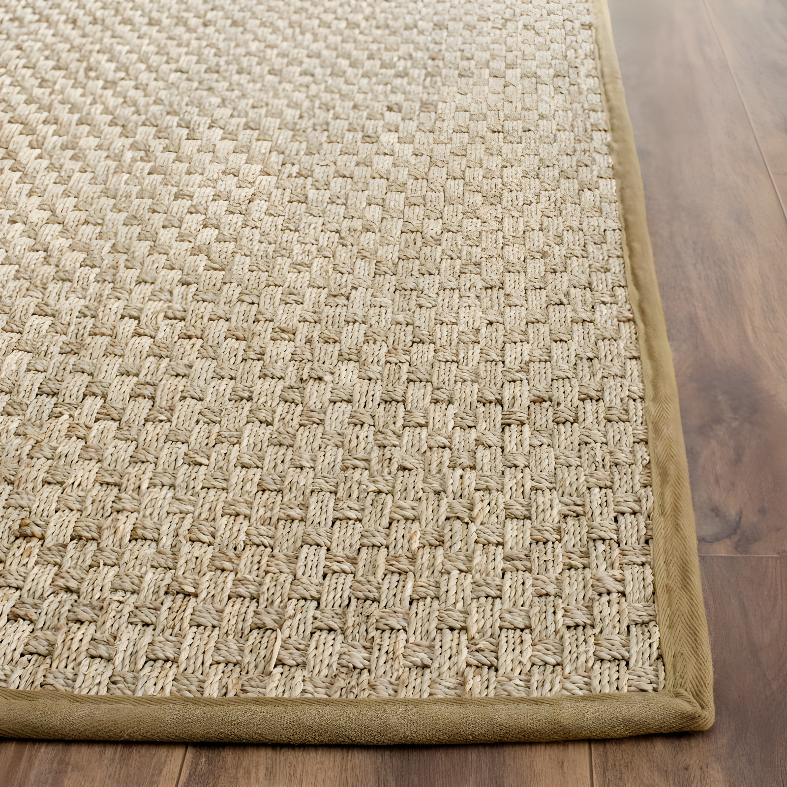 Natural Fiber NF114 Power Loomed Area Rug - Natural/Olive - 8'x10' - Safavieh.