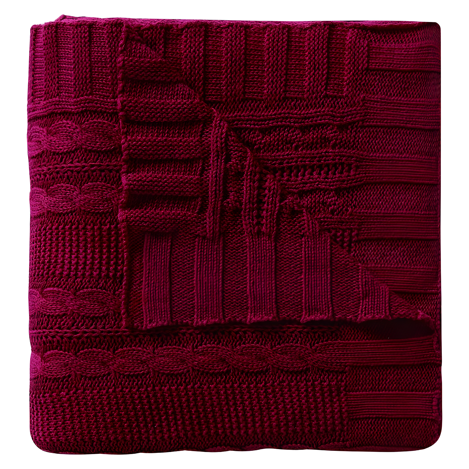 VCNY Dublin Cable Knit Throw Blanket, 50" x 70"