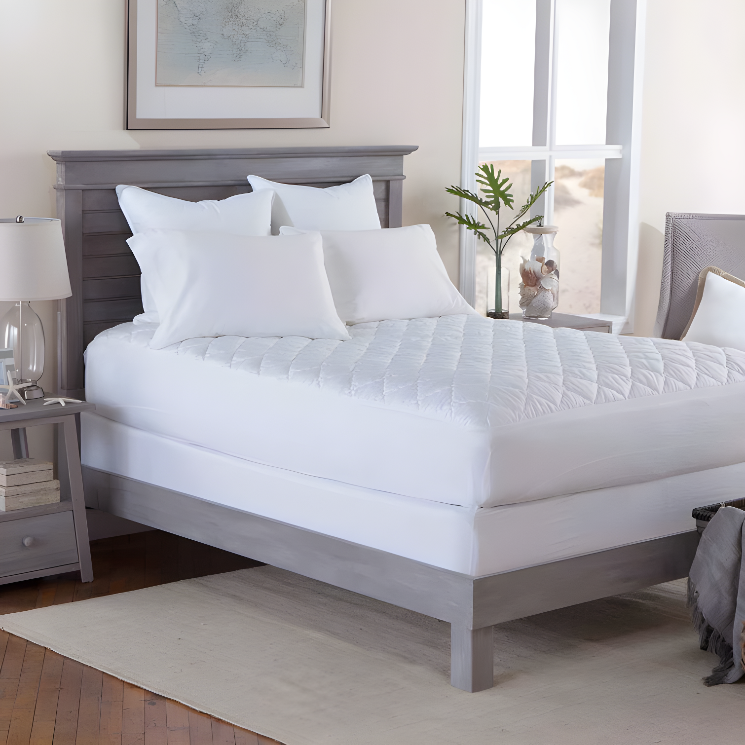 Tommy Bahama Home Tommy Bahama Plush Triple Protection Polyester Mattress Pad