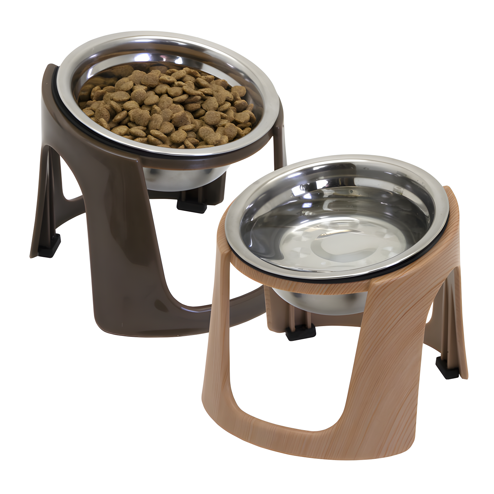 1.79 Cups Elevated Feeder (Set of 2)