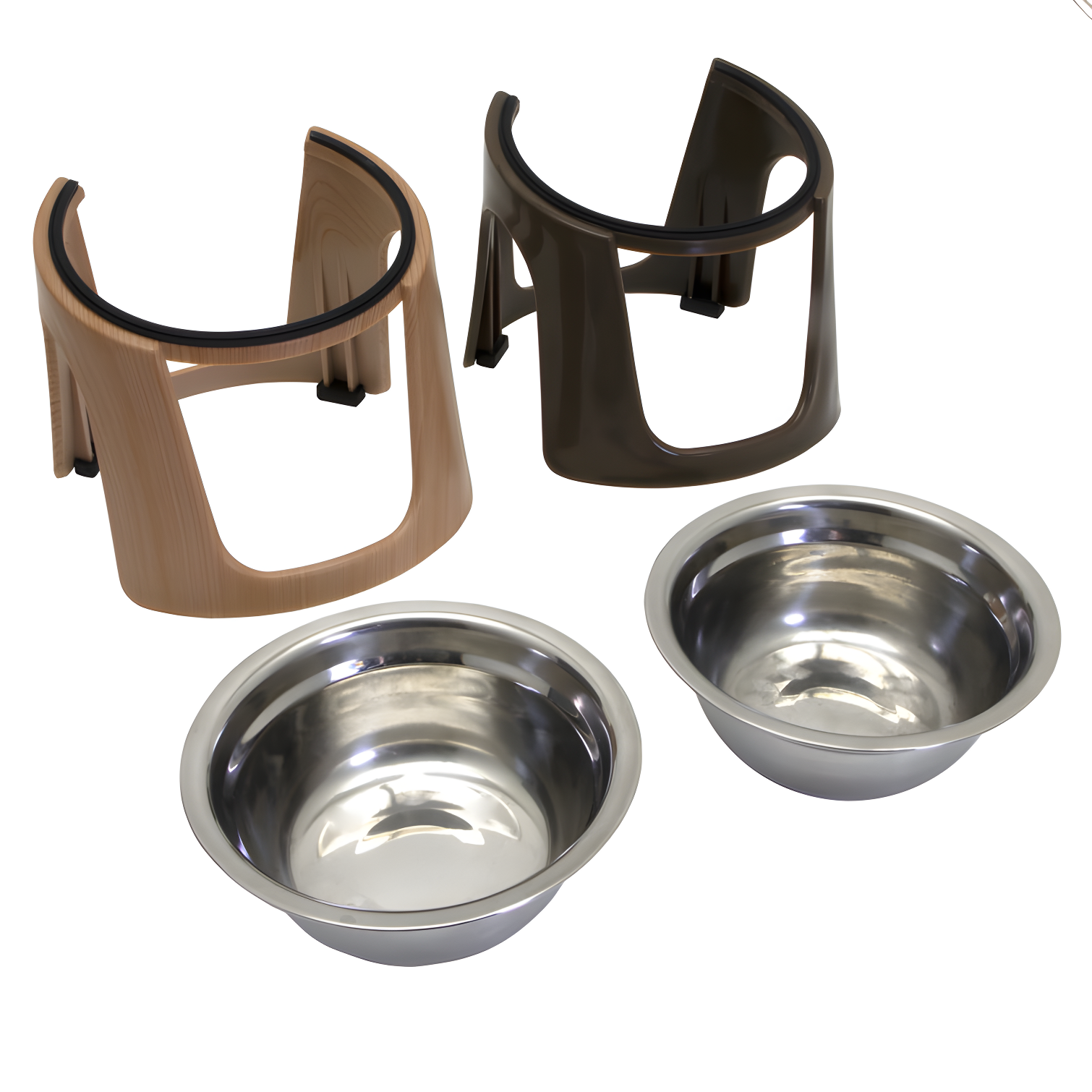 1.79 Cups Elevated Feeder (Set of 2)