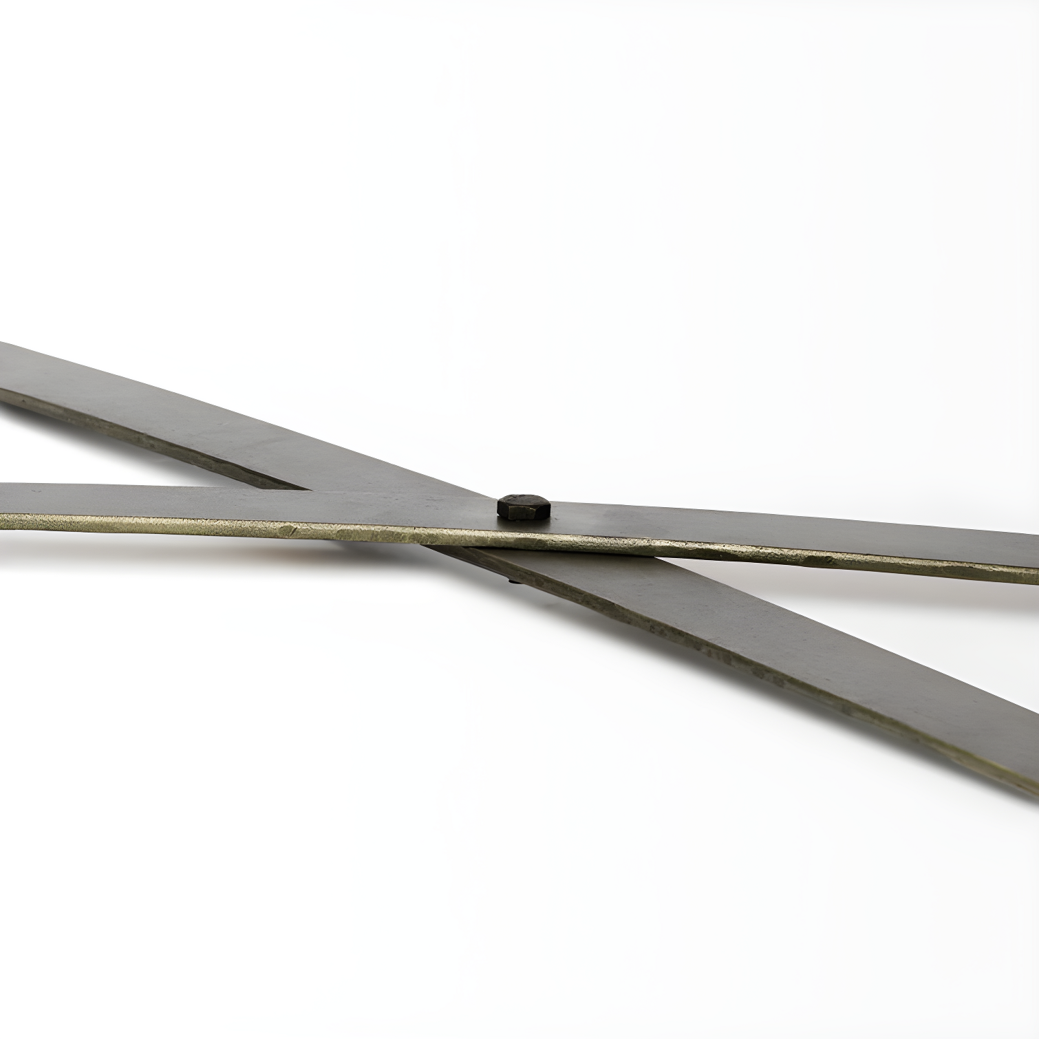 Excelsior Light Brown Mango Wood 4-Door Armoire with Gold Iron Base