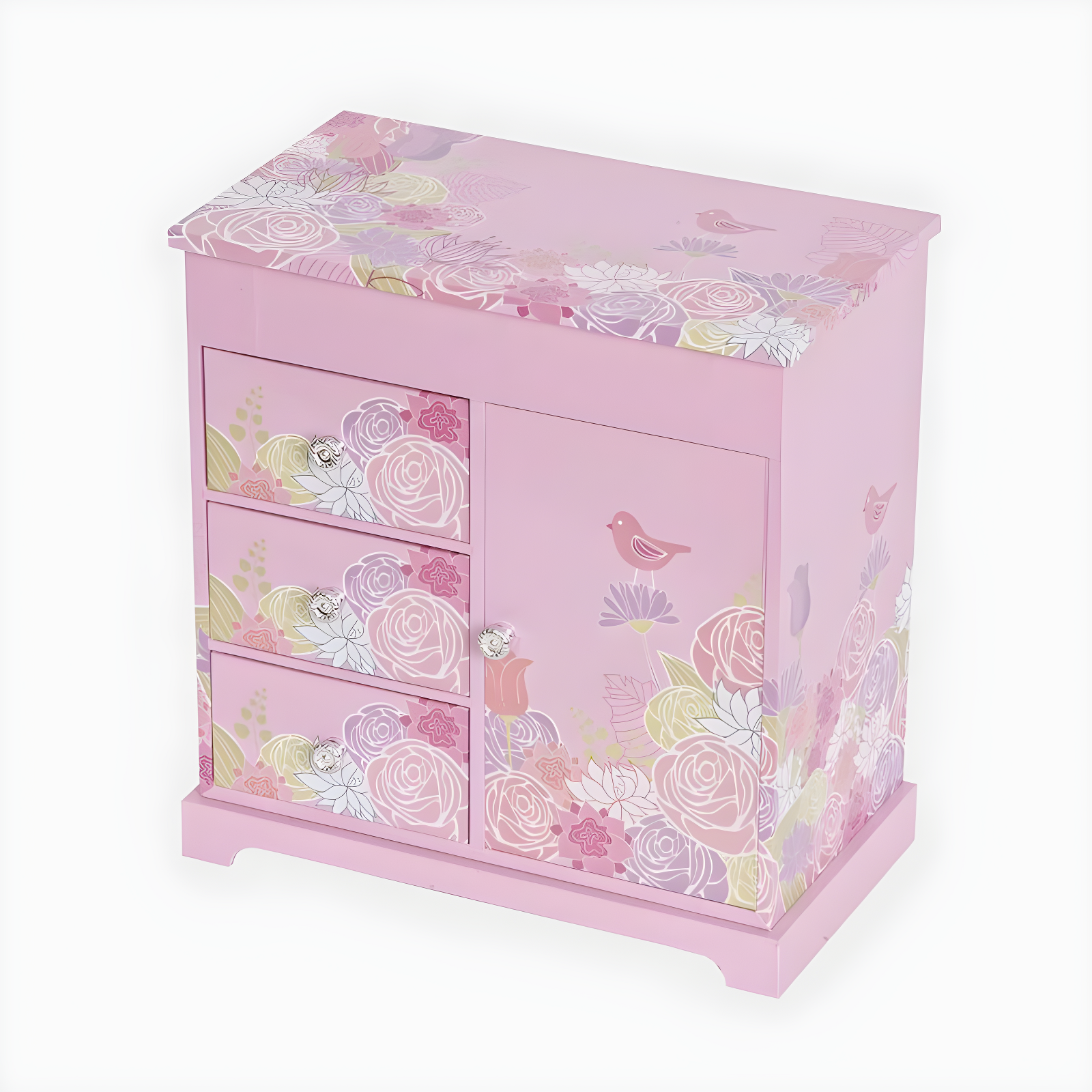 Mele & Co. Pearl Girls' Musical Ballerina Jewelry Box - Pink