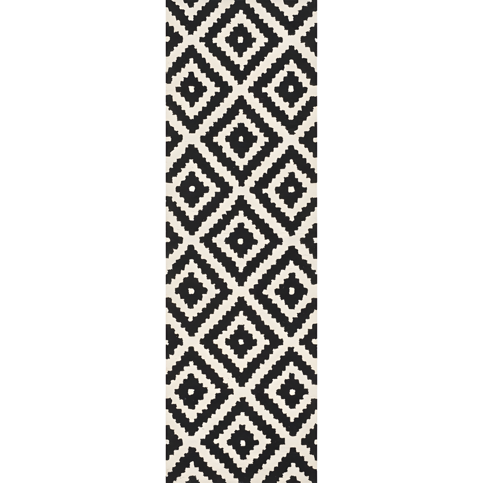 Nuloom Kellee Geometric 2x8 Wool Runner Indoor Area Rug for Living Room Bedroom Dining Room Entryway Hallway Kitchen, Beige/Brown