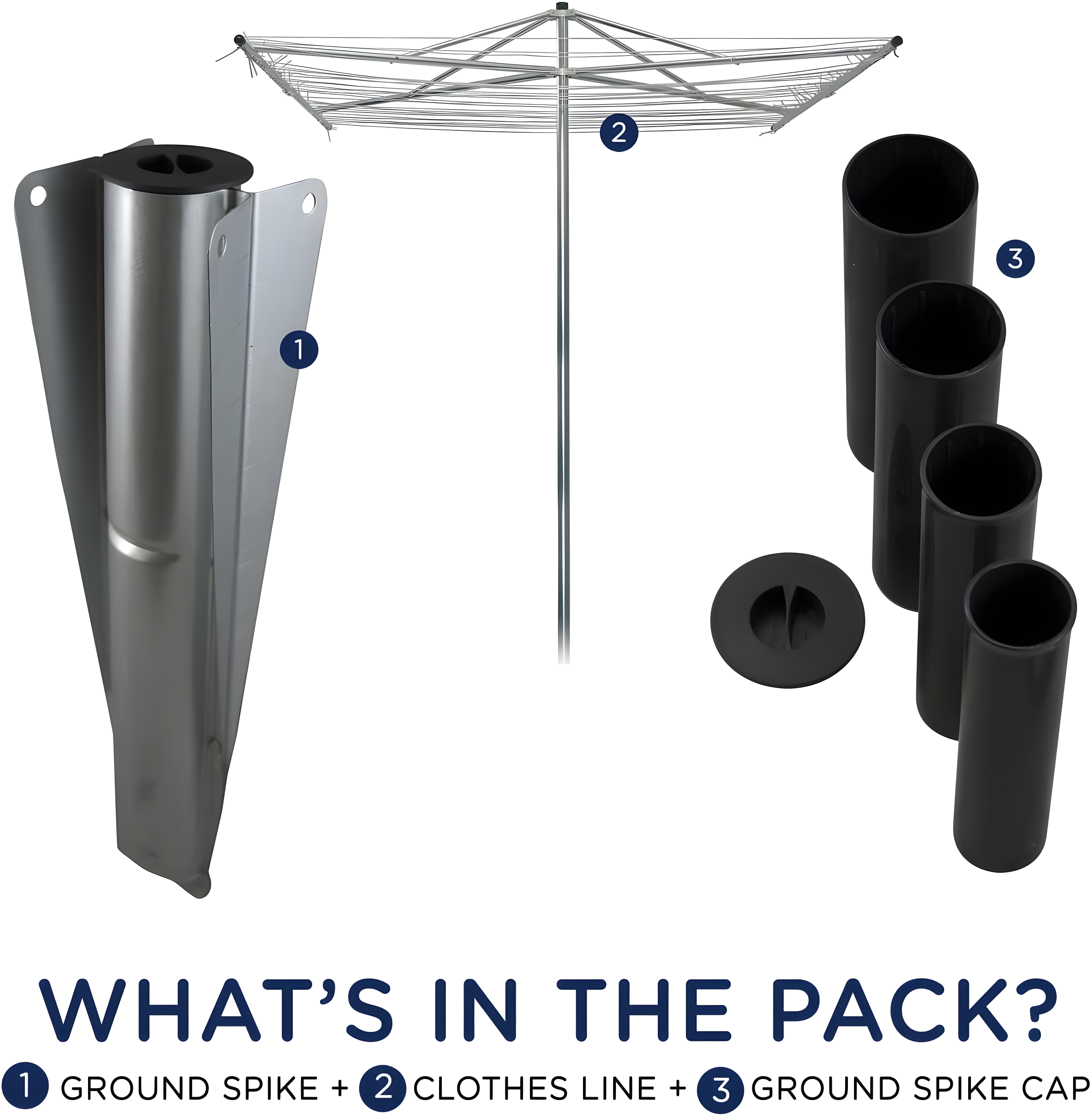 184 FT Umbrella Clothesline Outdoor - Clothes Line Outdoors Heavy Duty Parallel Silver Aluminum Frame with Ground Spike & Socket - Clotheslines for Outside Laundry Drying, Washing Line