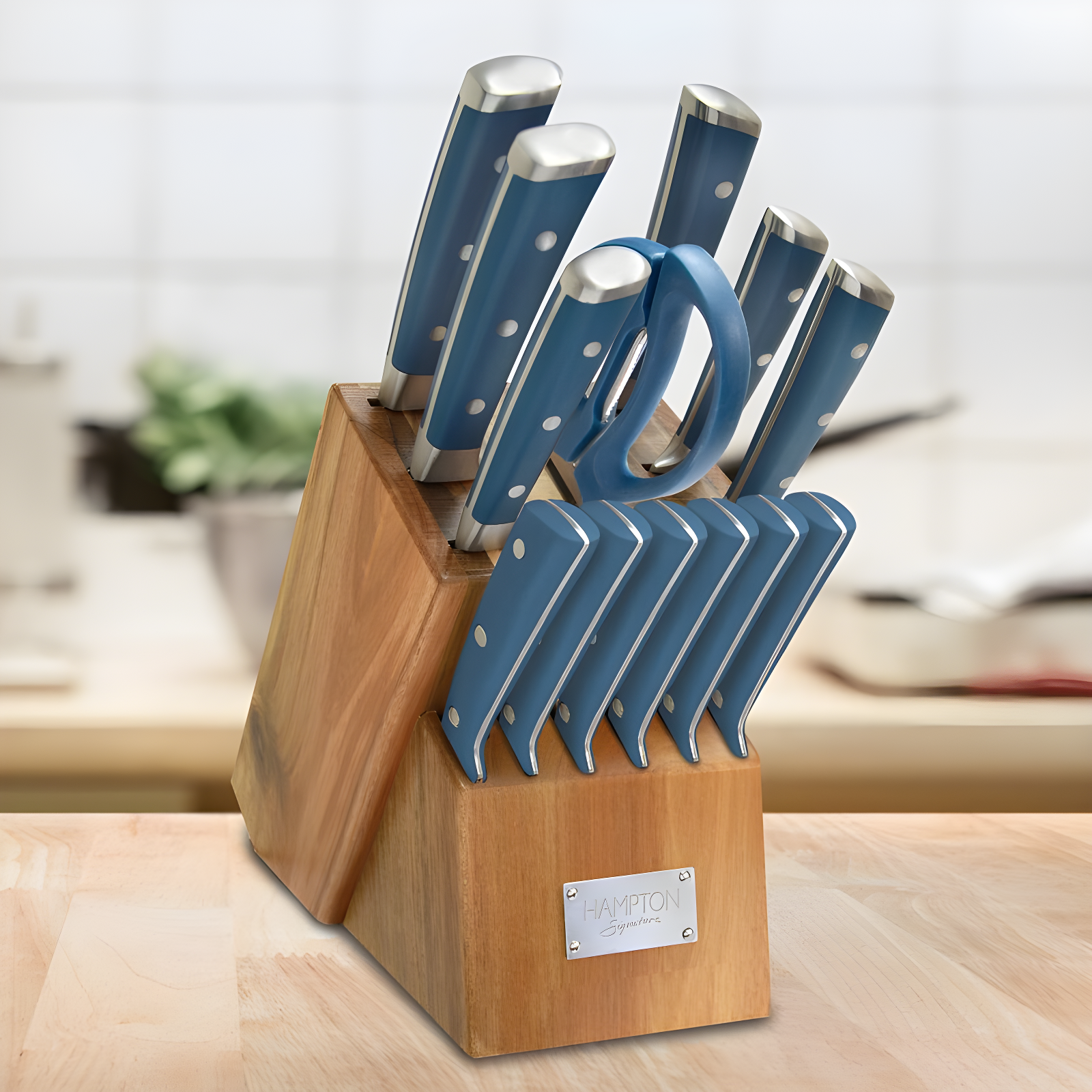 Hampton Signature Hampton Signature Stellar - 14 Piece Knife Block Set, Forged, Full Tang, Triple Rivets