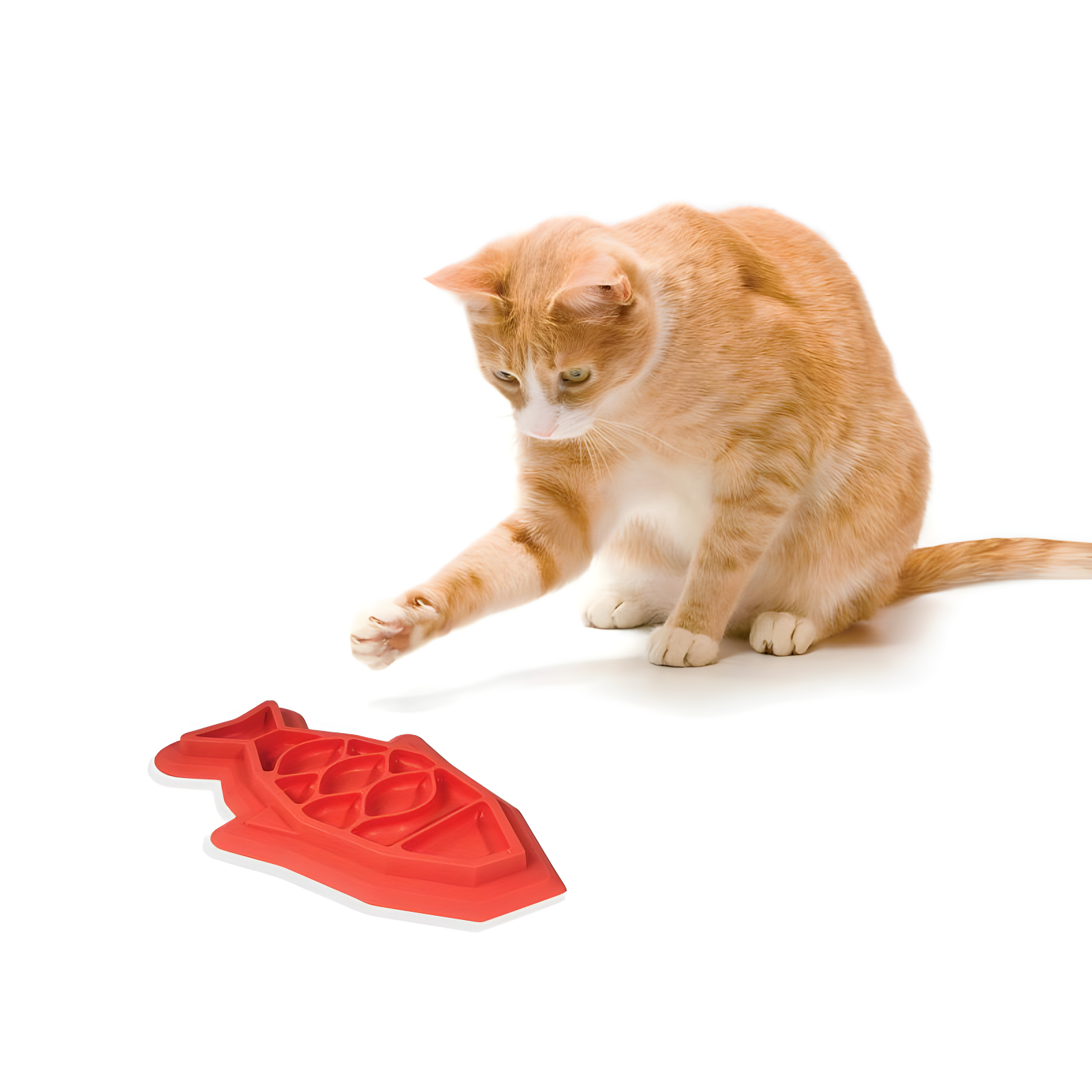 Petstages Fishie Fun Feed Mat Slow Feeder Cat Bowl