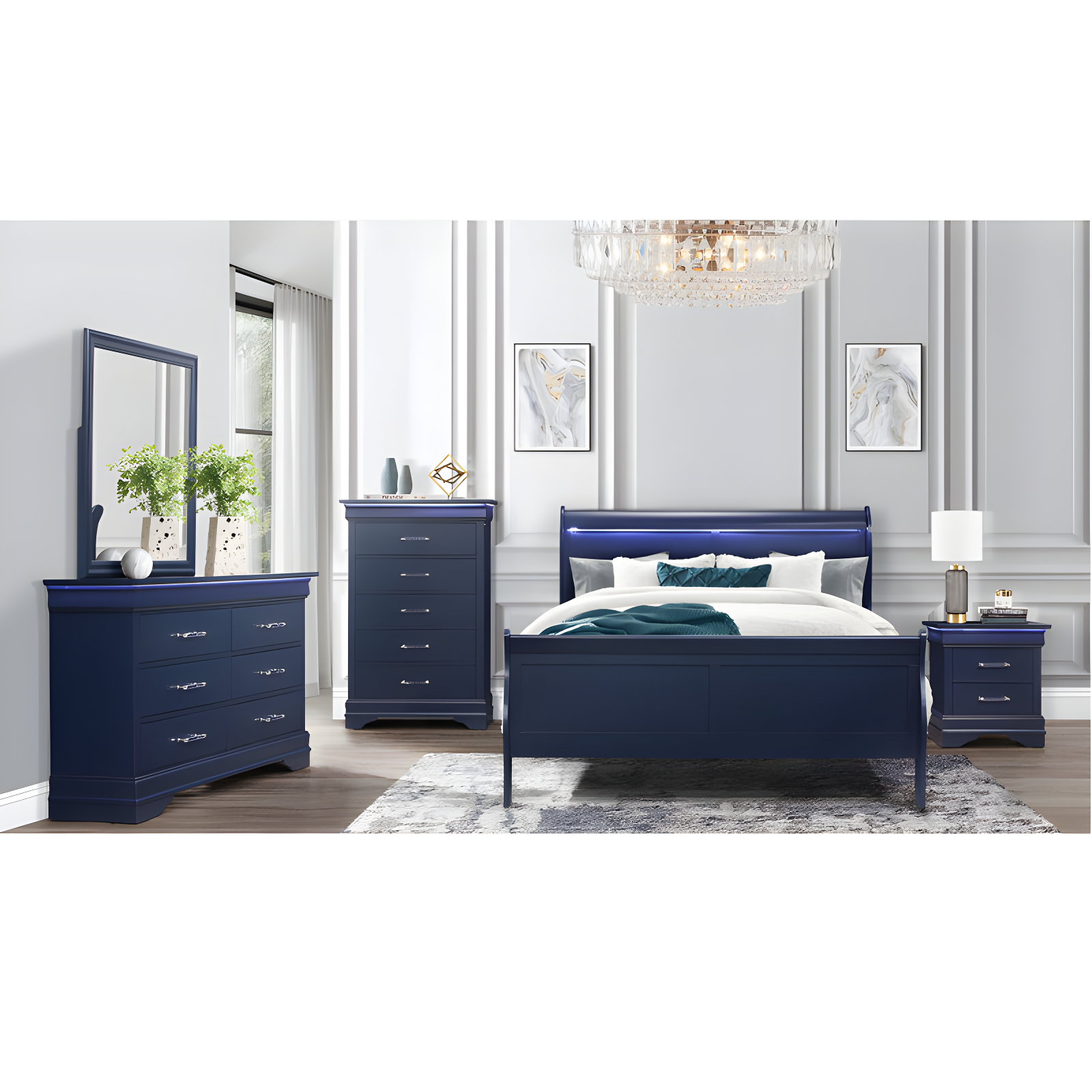 Global Furniture USA Flat Dresser Mirror