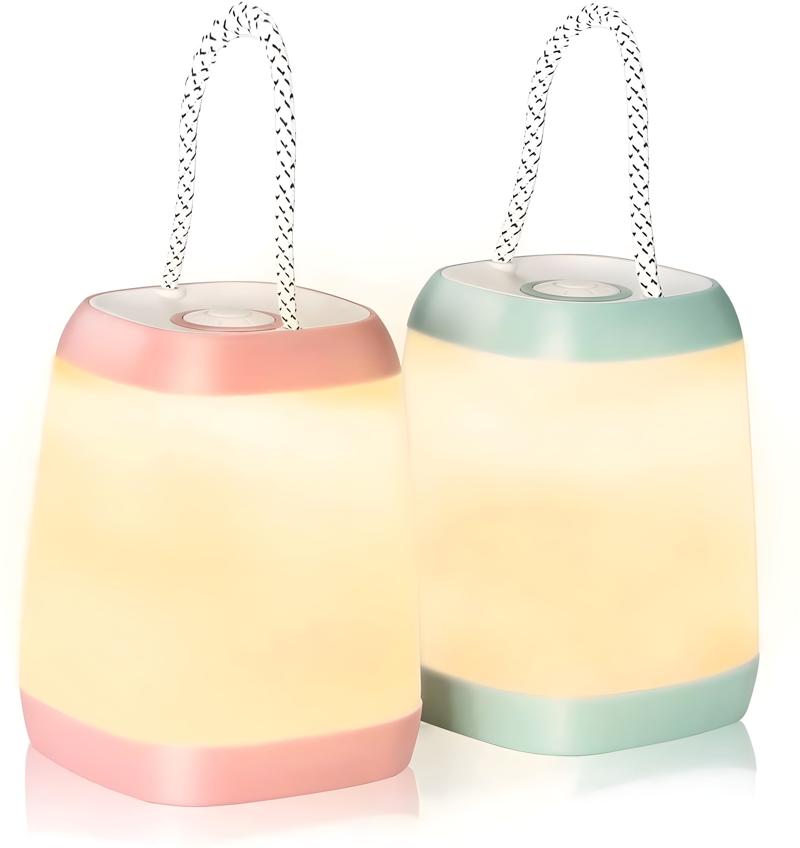 2 Pack LED Camping Lights, Battery Powered LED Camping Lantern with 3 Modes, Portable Night Light for Tent, Hiking, Emergency, Backpacking, Indoor and Outdoor Use