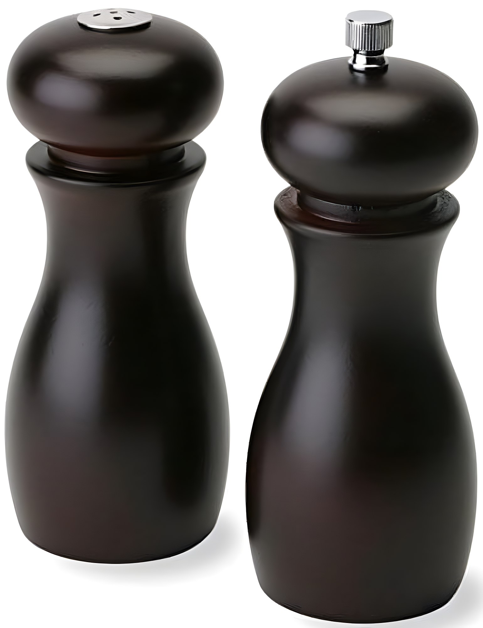 Olde Thompson 6" Caffe Wood Pepper Mill and Salt Shaker Set
