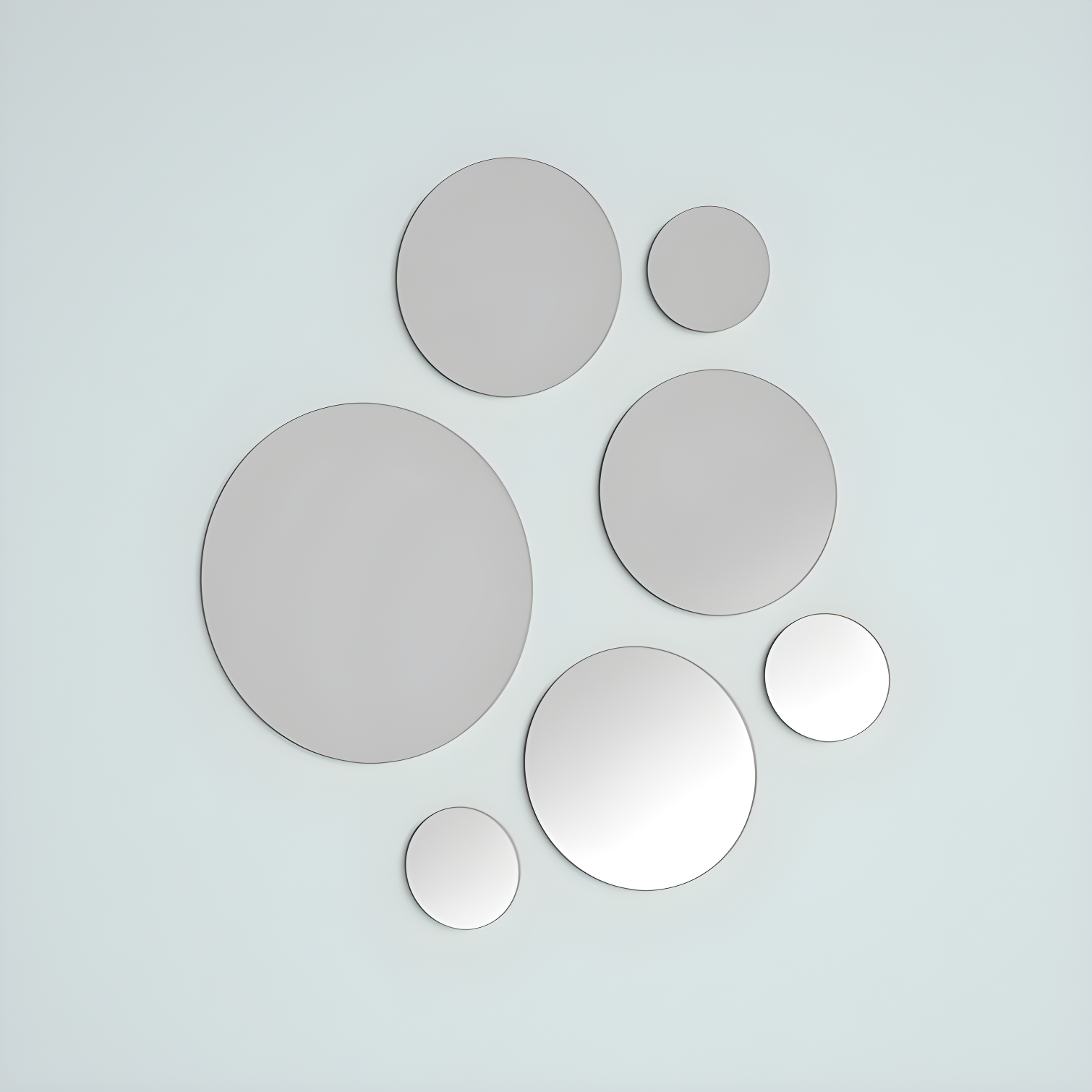 Elements Elements 7 Piece Round Mirror Set