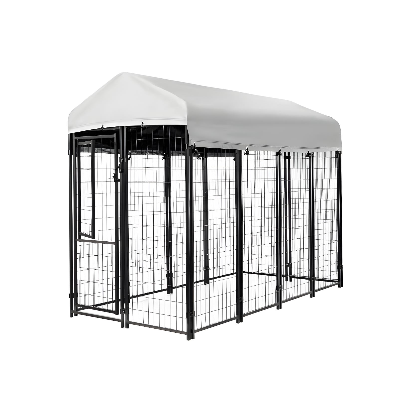 Kennels Direct Metal Kennel Kit with Cover