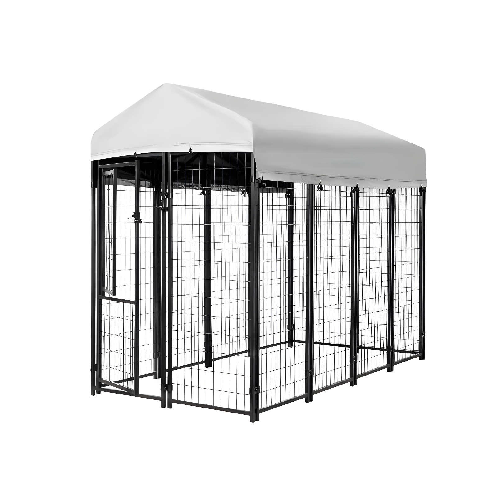 Kennels Direct Metal Kennel Kit with Cover