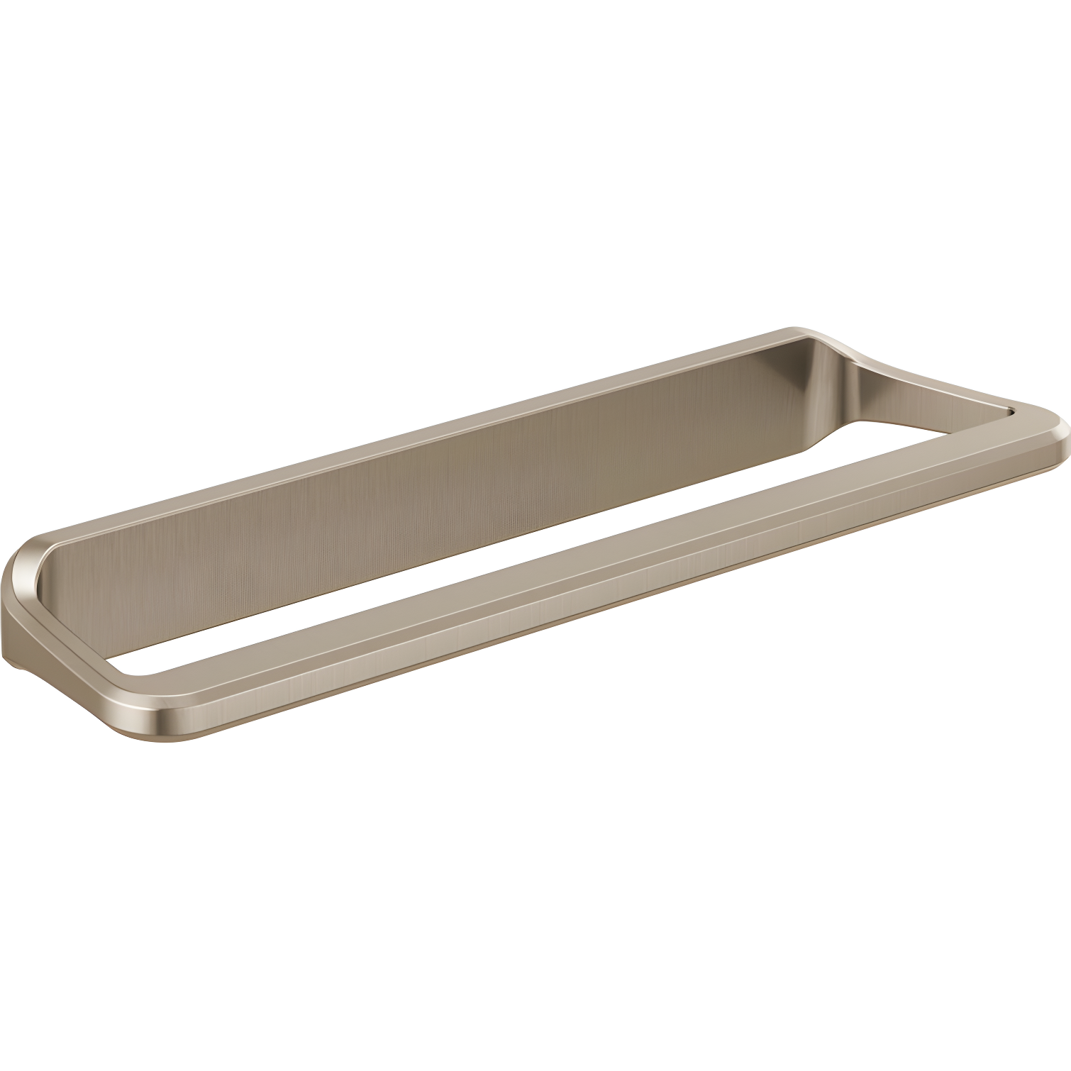 Luxe Nickel 12-Inch Modern Wall-Mounted Towel Bar