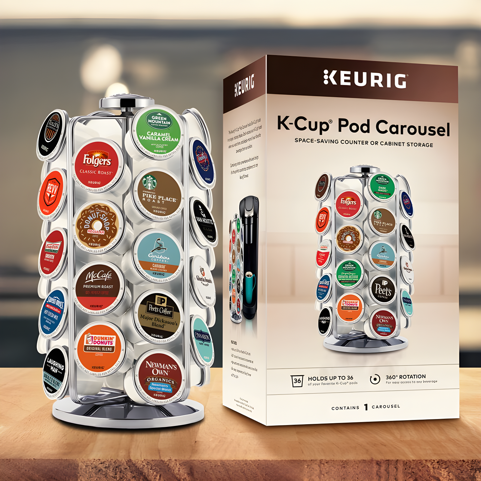 Keurig Keurig Coffee Pod Storage Carousel, Holds 36 K-Cup Pods