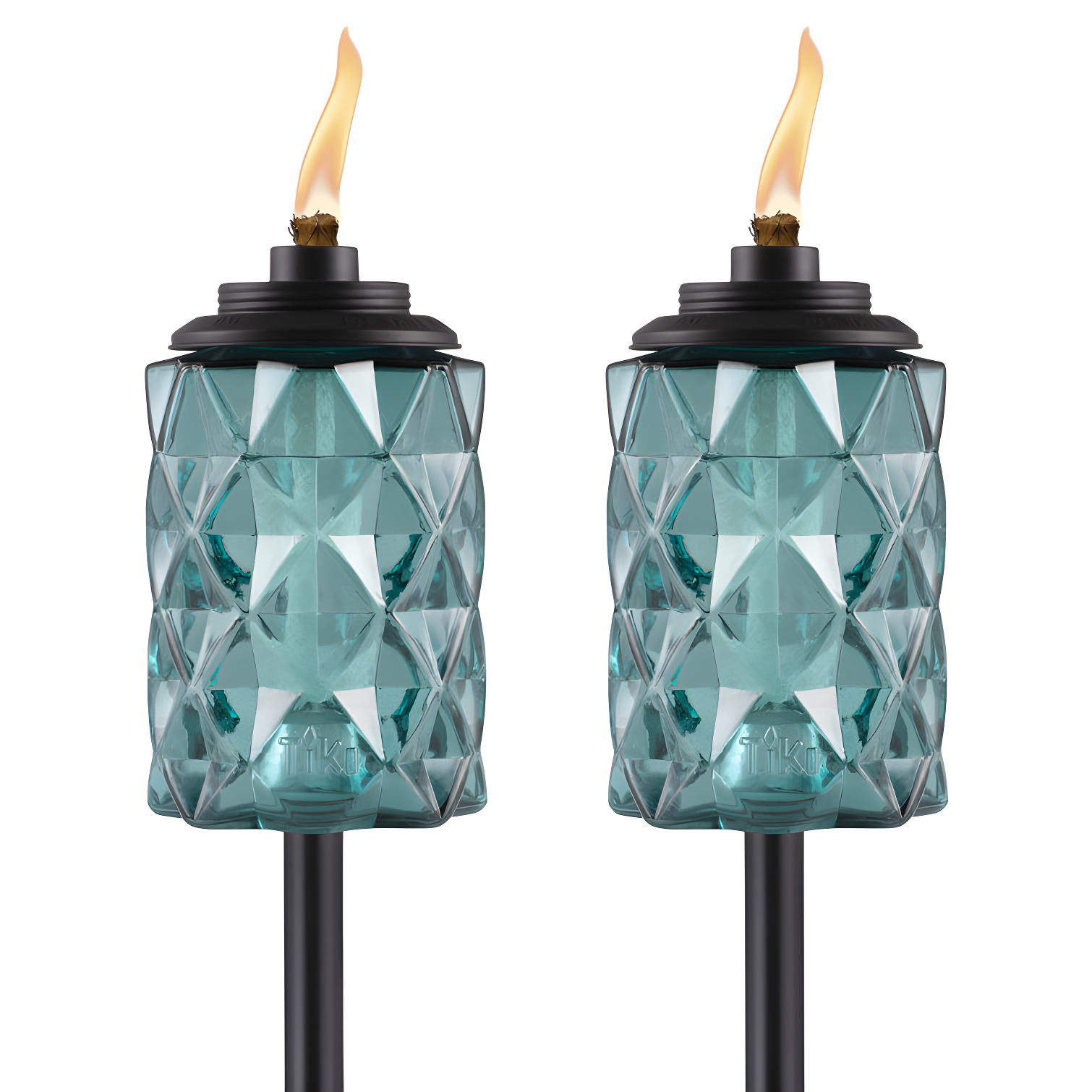 TIKI Brand TIKI® Brand Easy Install 65 Inch TIKI Torch Topaz Blue (Set of 2)
