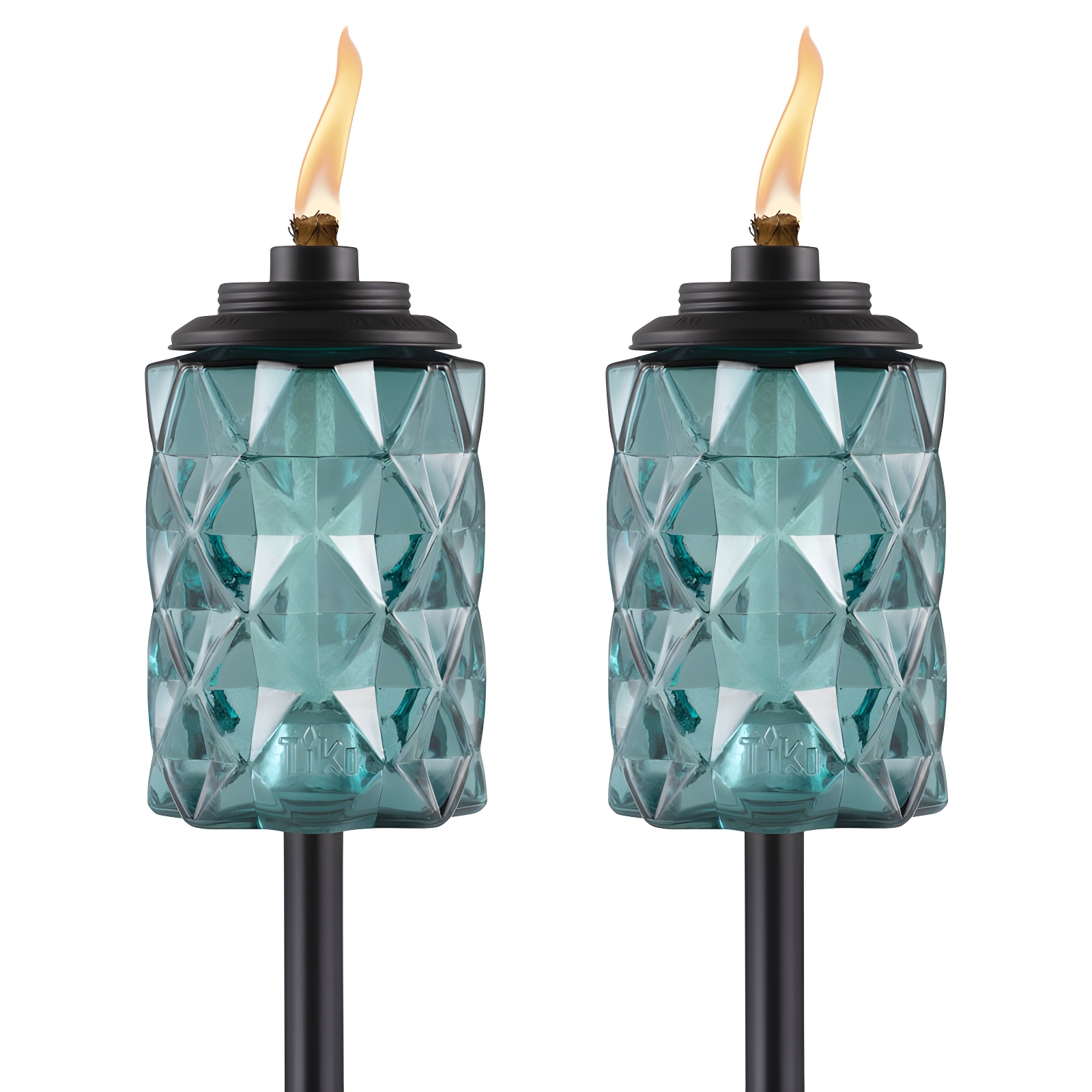 TIKI Brand TIKI® Brand Easy Install 65 Inch TIKI Torch Topaz Blue (Set of 2)