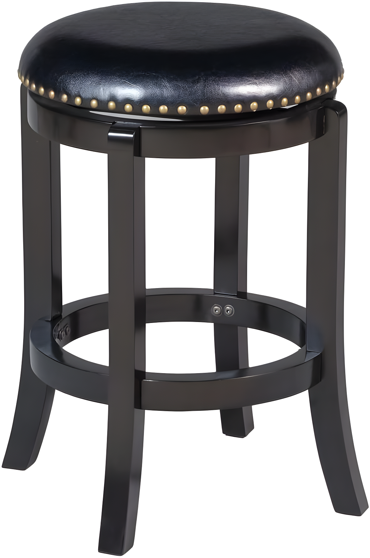 Boraam Cordova Bar Height Backless Swivel Wood Bar Stool, Cappuccino Finish