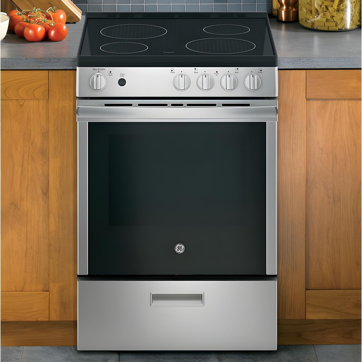 24" 2.9 Cu. Ft. Freestanding Electric Range with Modular Backguard