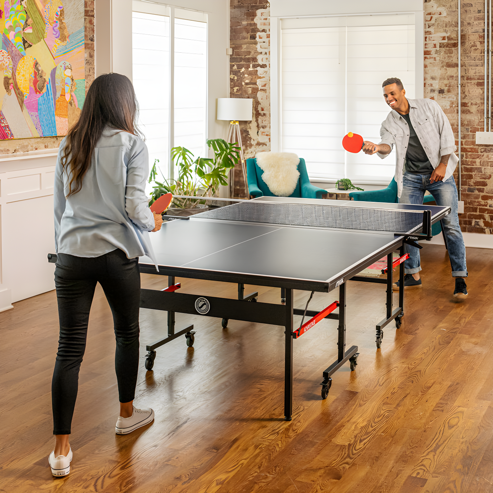 STIGA STIGA Advantage Competition-Ready Indoor Table Tennis Table - 95% Preassembled Out of the Box