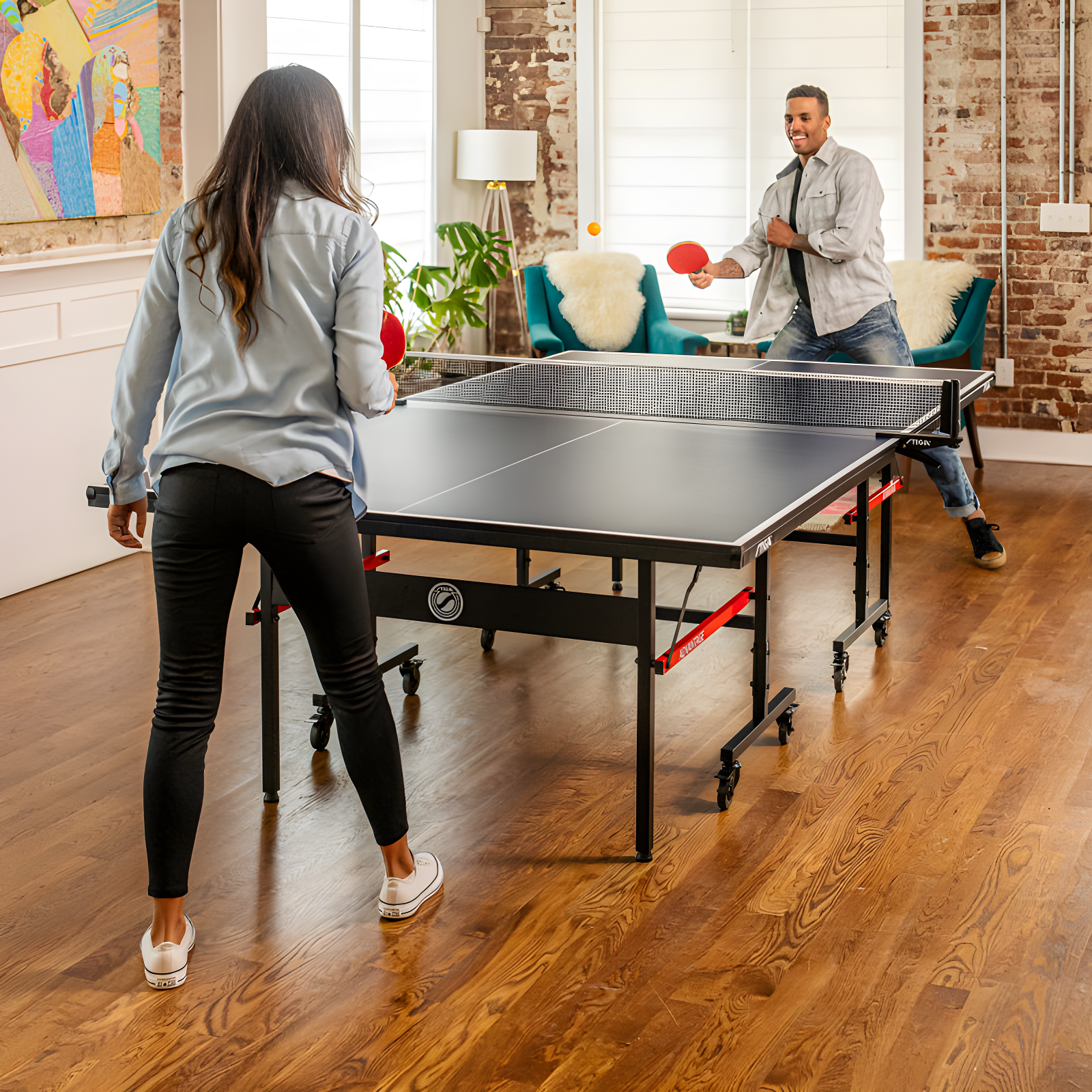 STIGA STIGA Advantage Competition-Ready Indoor Table Tennis Table - 95% Preassembled Out of the Box