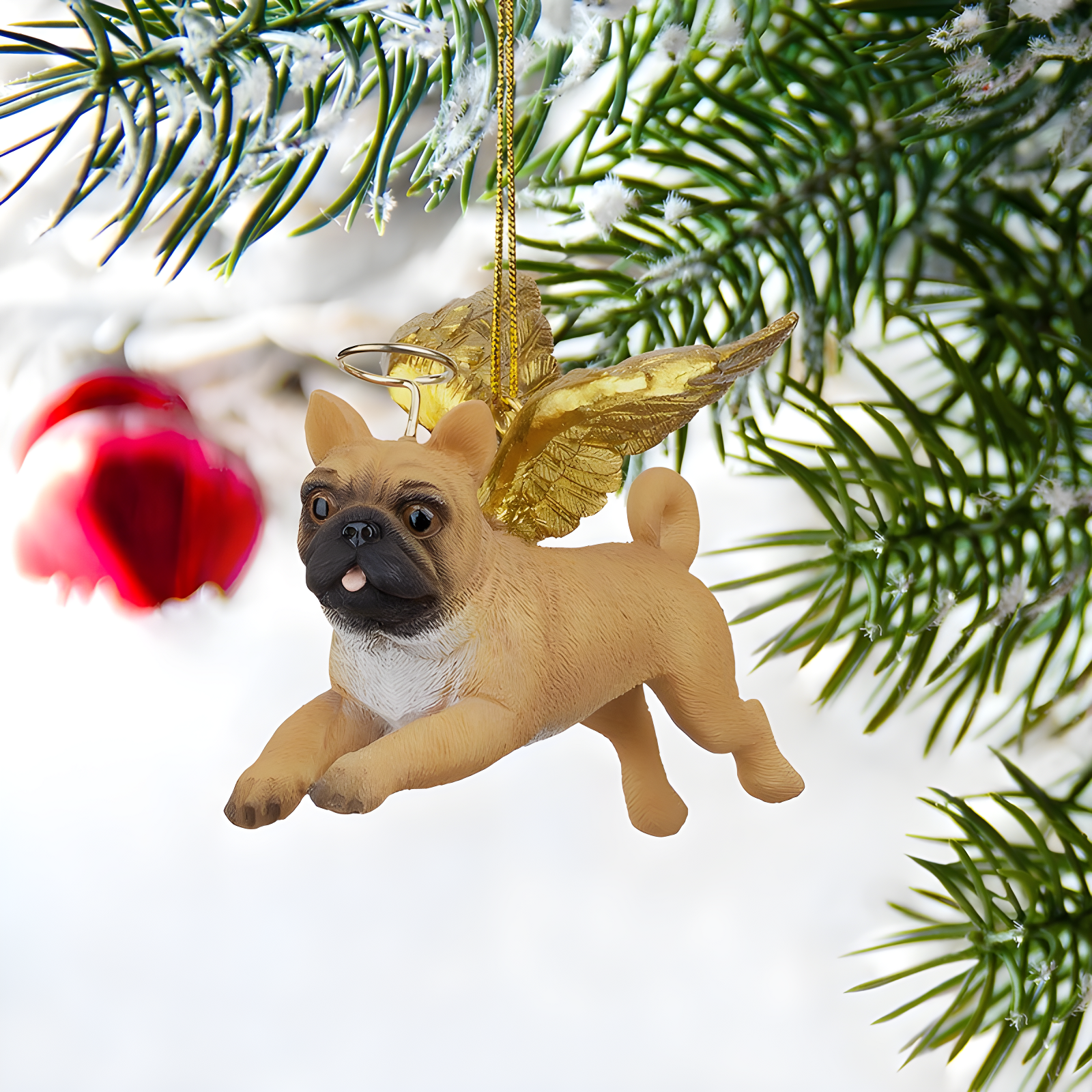 Design Toscano Honor the Pooch Pug Holiday Dog Angel Ornament