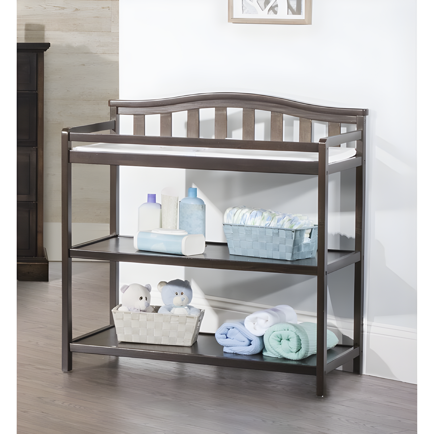 Camden Child Craft Arch Top Changing Table with Pad