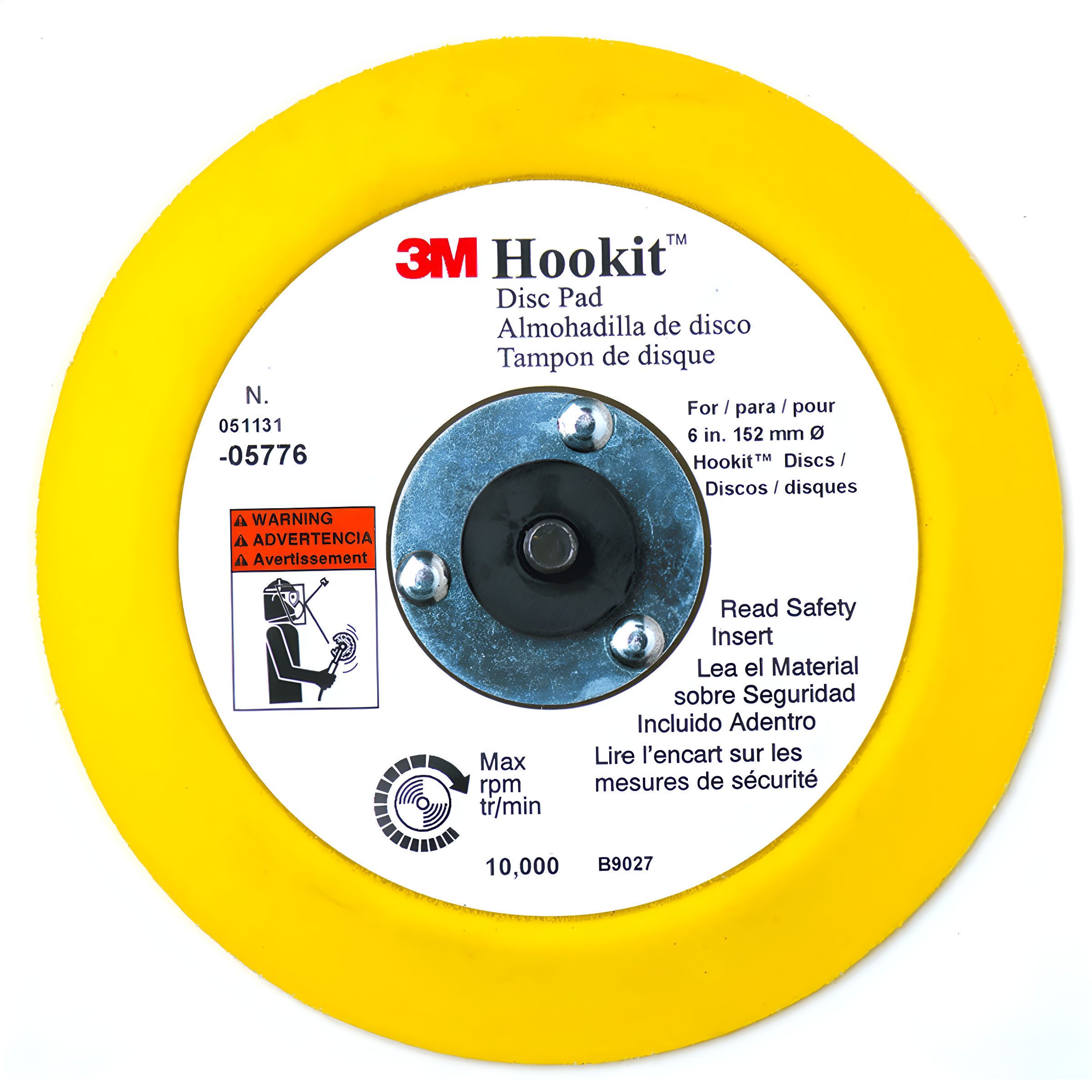3M Automotive 5776 6" 3M Hookit Disc Pad (EA)