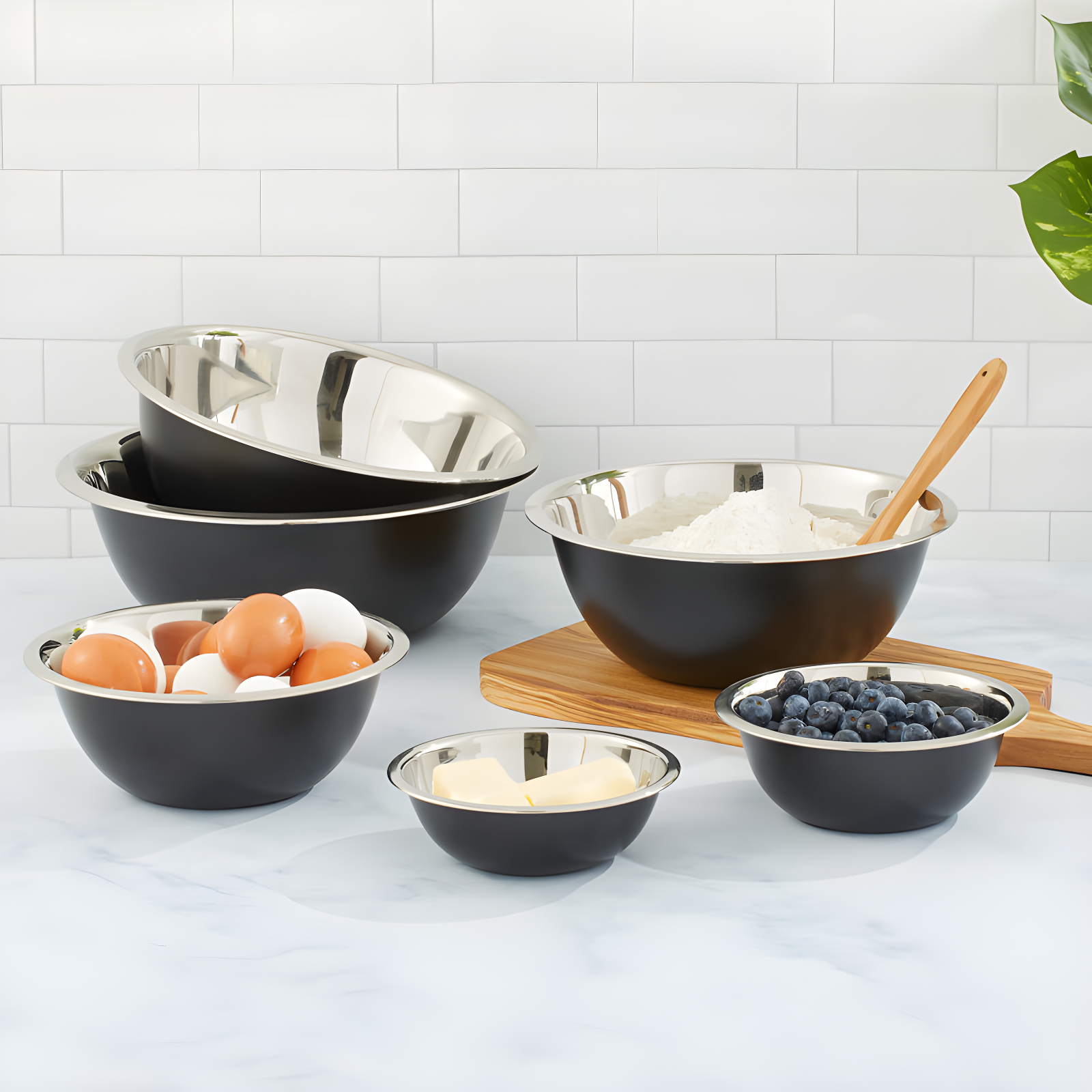 JoyJolt Joyjolt Stainless Steel Mixing Bowl, Set Of 6