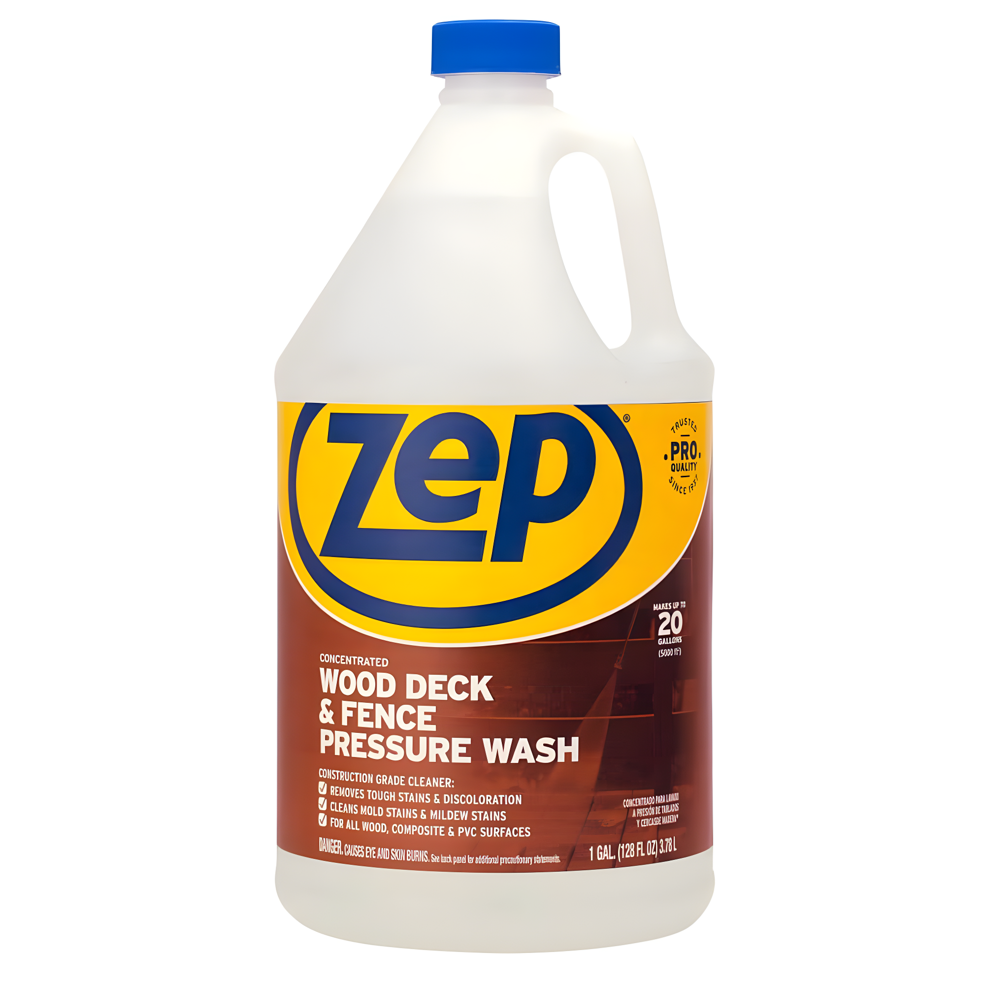 Zep Wood Deck & Fence Pressure Wash Concentrate, 1 Gallon