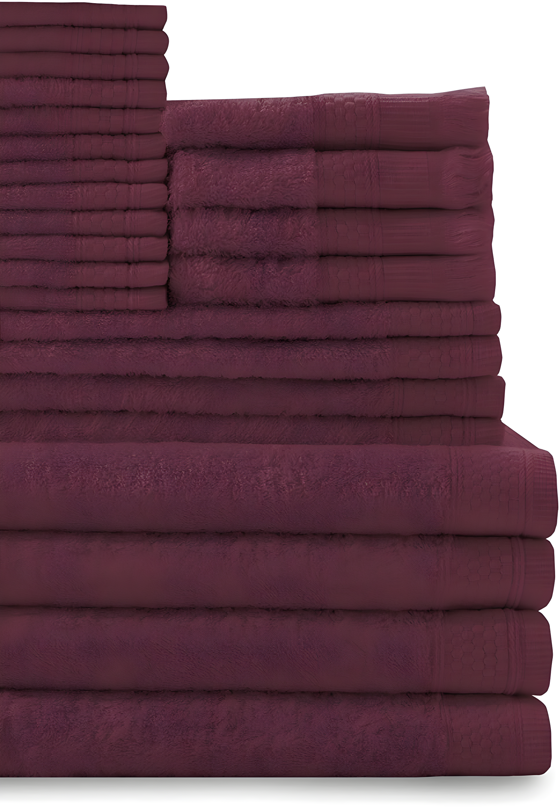 100-Percent Cotton 24-Piece Towel Set