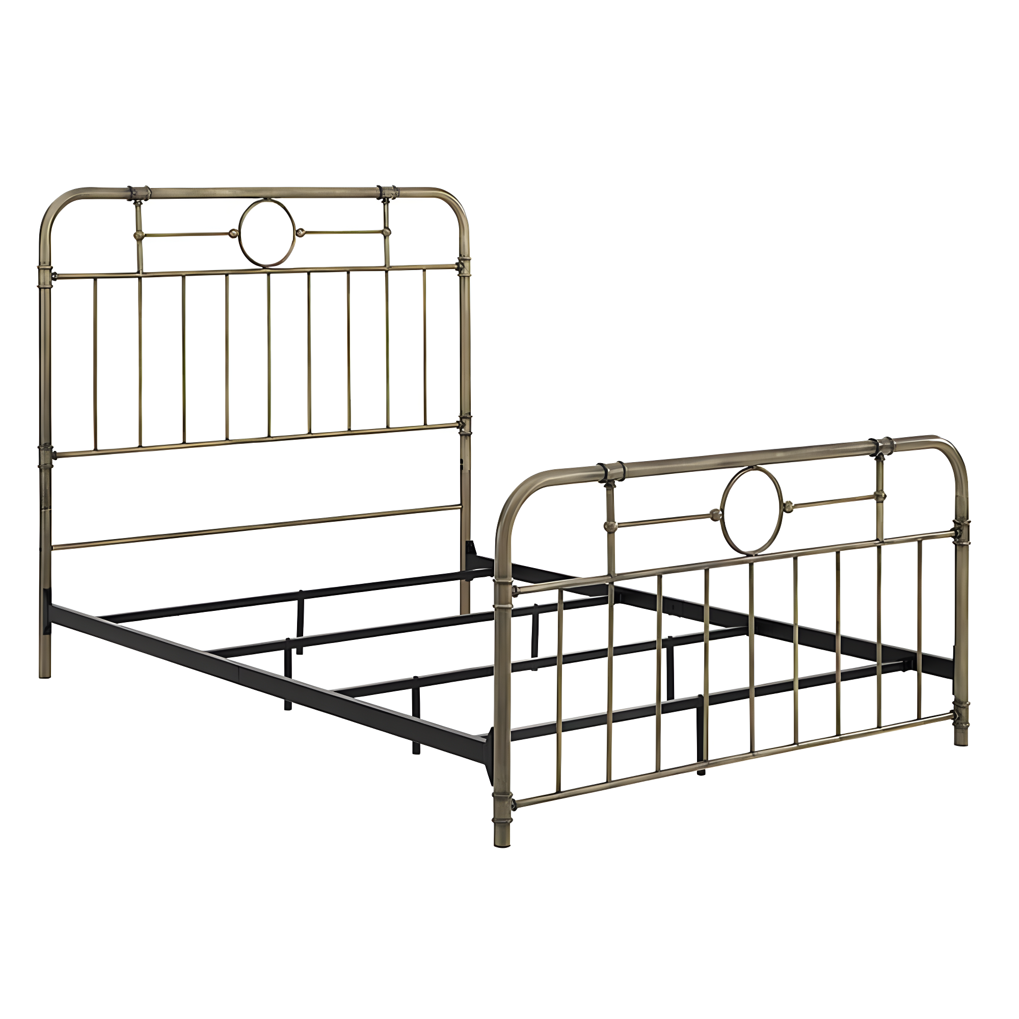 HumbleNest Countryside Classic Metal Textured Standard Bed, Queen, Bronze