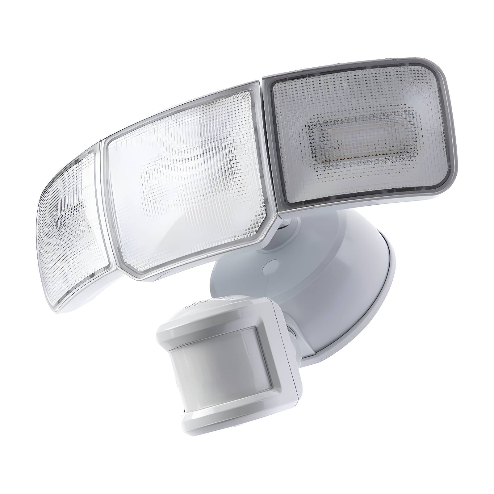 Smart 3 - Head LED Hardwired Dusk to Dawn Outdoor Security Flood Light with Motion Sensor
