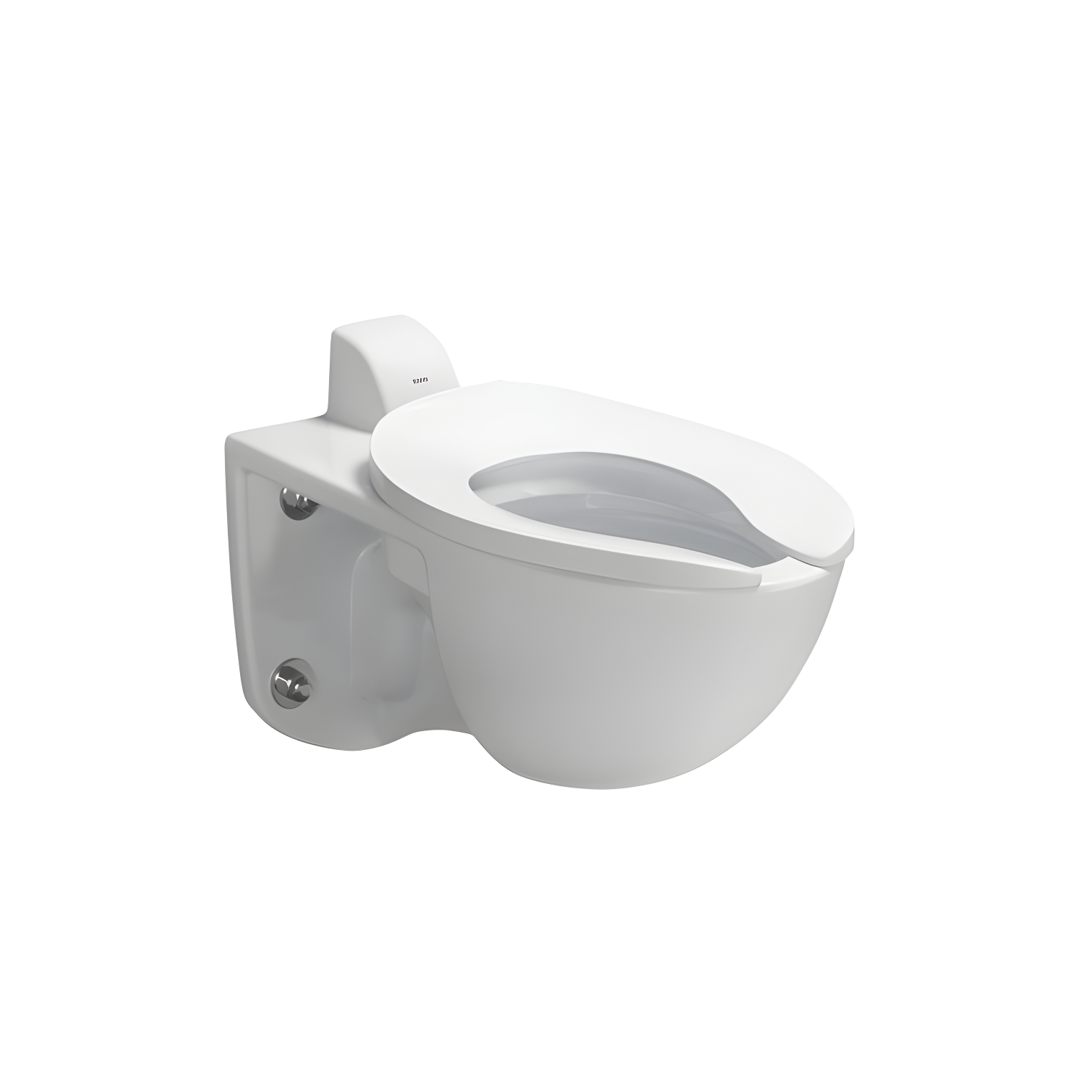 Tornado Flush Commercial Flushometer Wall-Mounted Toilet, Elongated, Cotton White