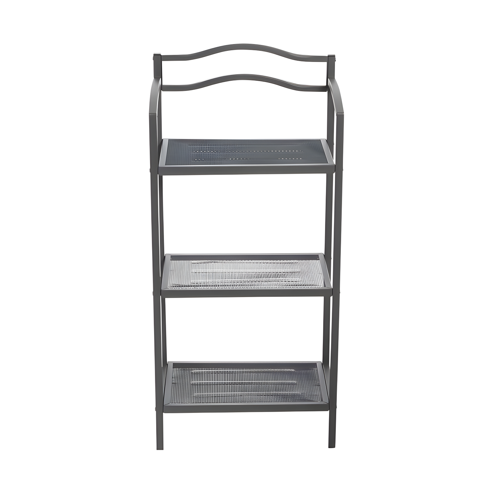 3-Tier Metal Bathroom Storage Shelf, Grey