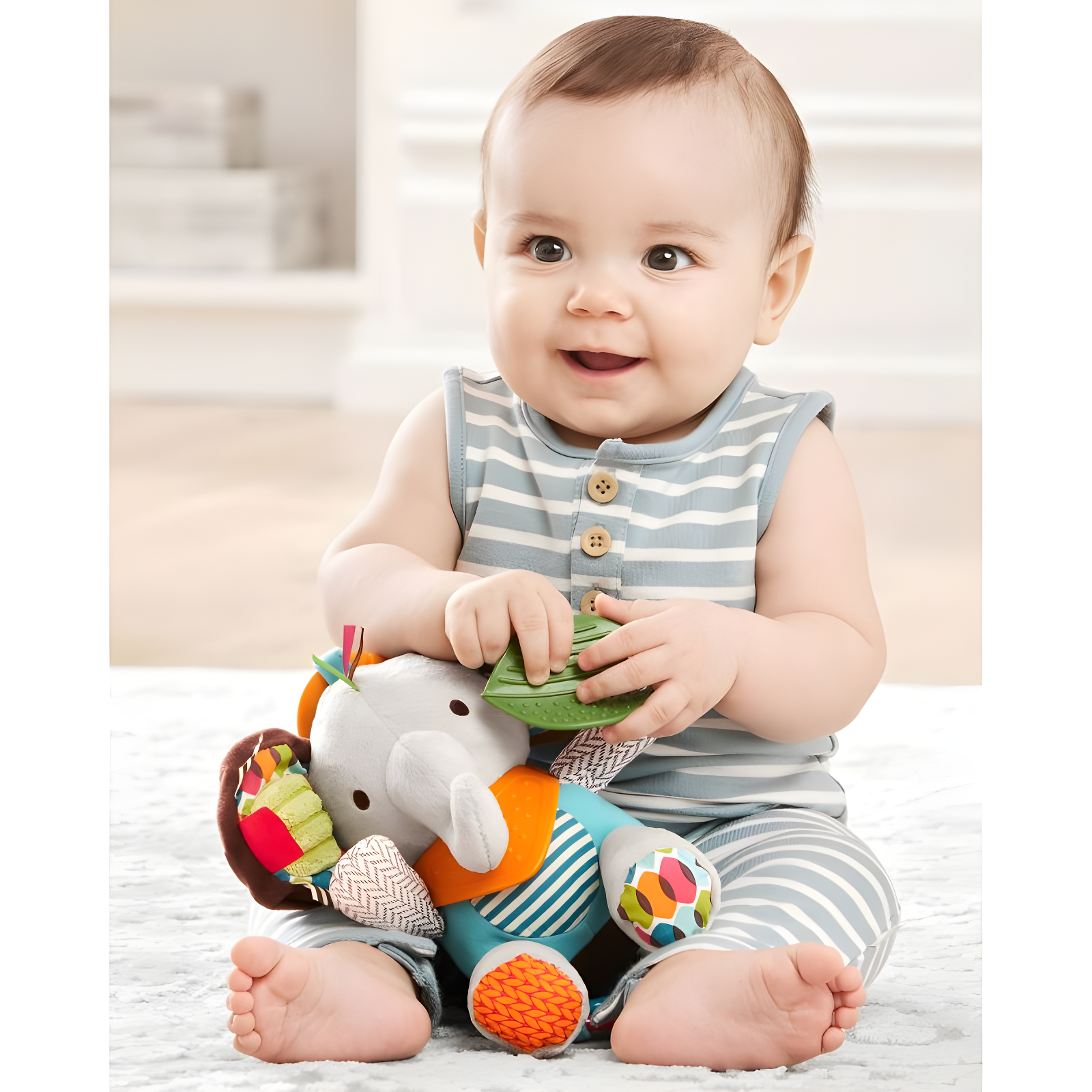 Skip Hop Bandana Buddies Stroller Toy - Elephant