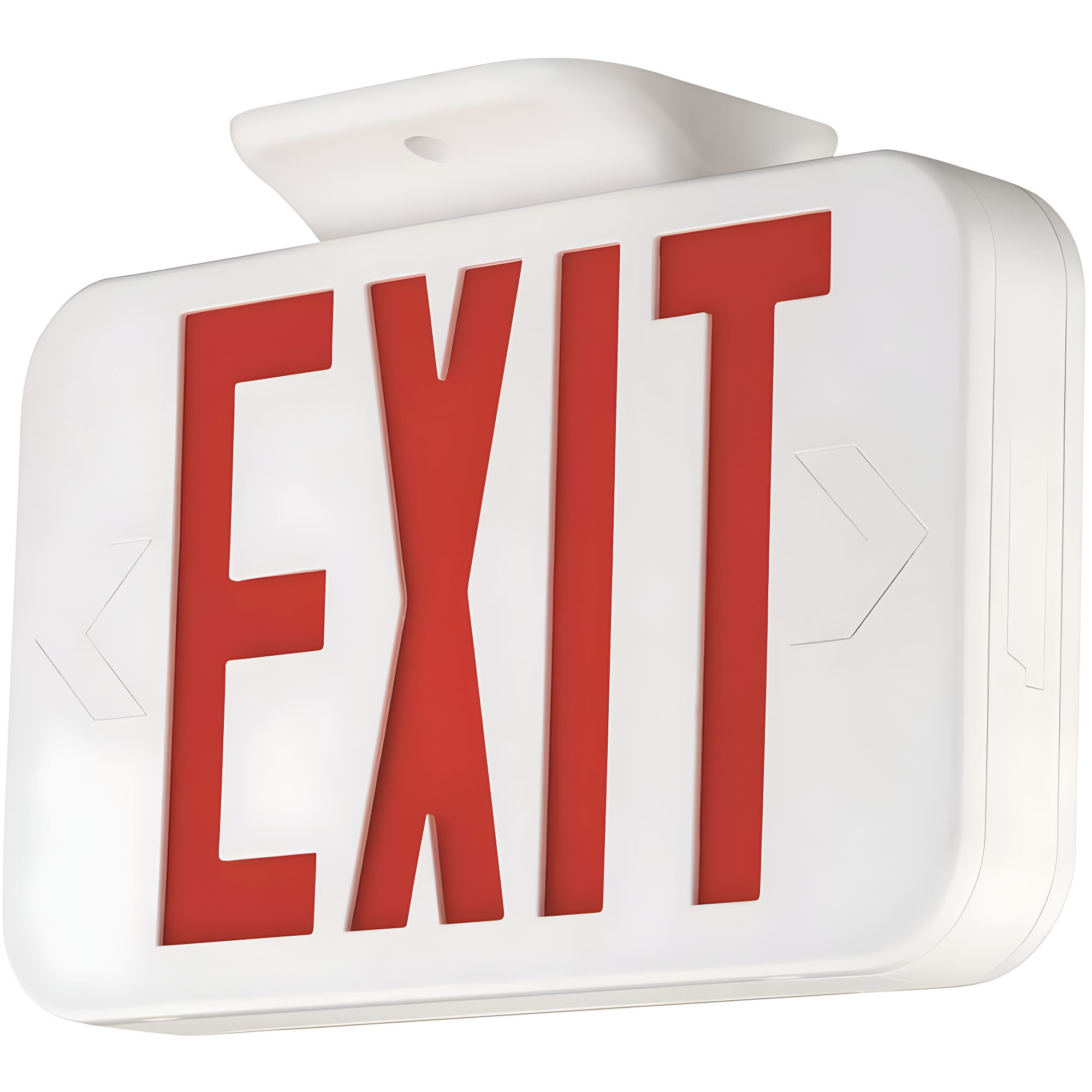 Hubbell Lighting CER Compass CE Series 1.8-Watt White and Red Integrated LED Exit Sign with NiCad Battery