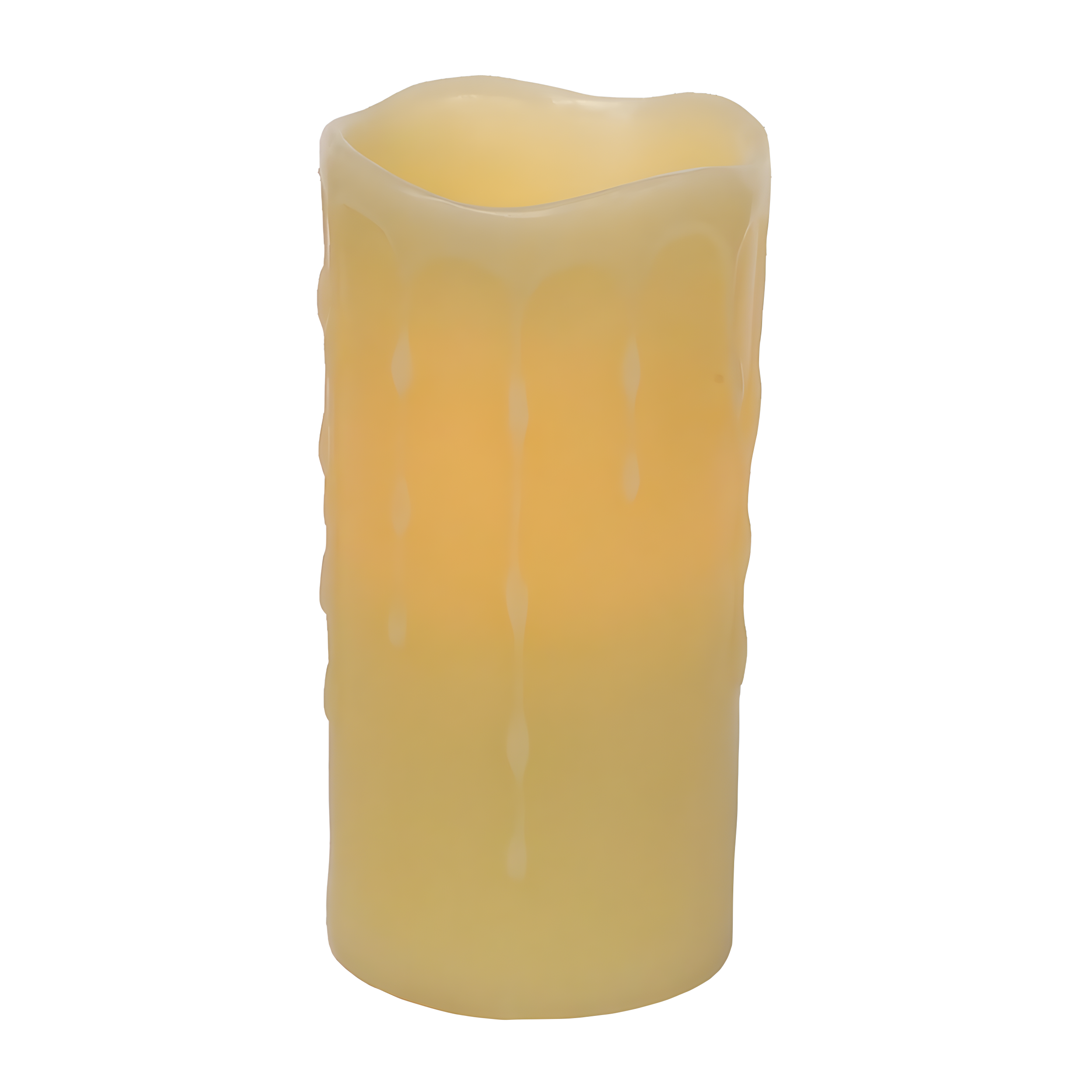 Melrose International Unscented Flameless Pillar Candle (Set of 4)