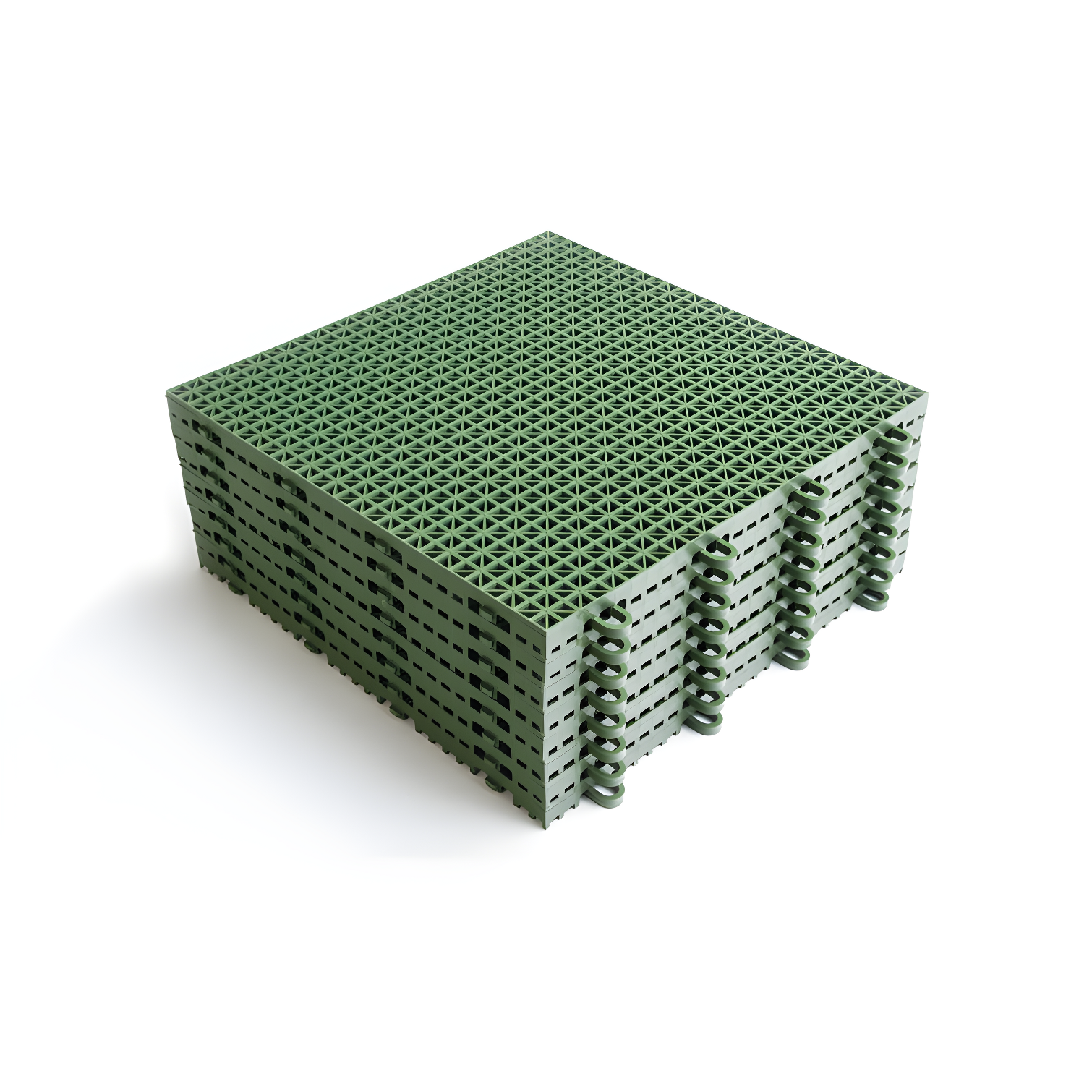 12" x 12" Plastic Interlocking Deck Tile (40-Pack)